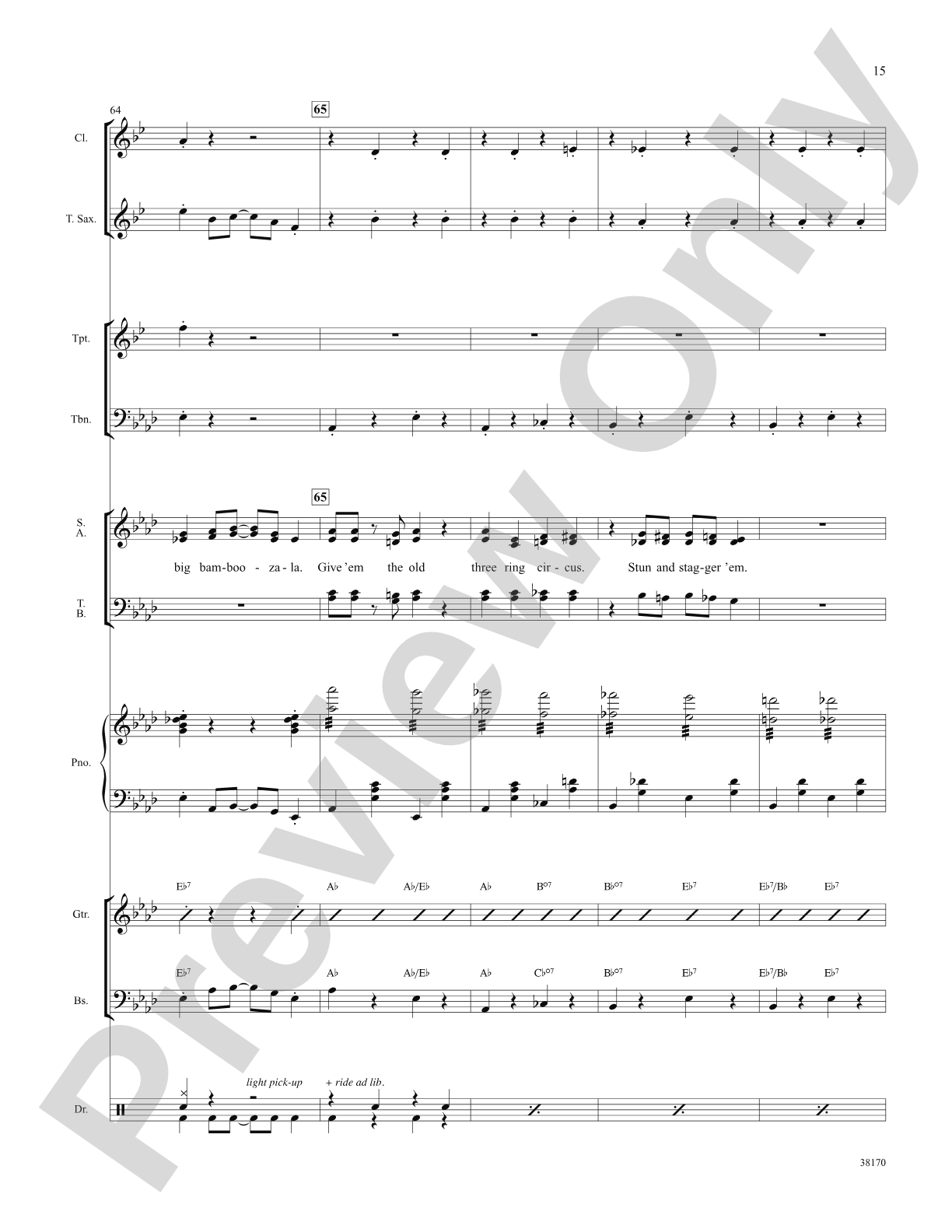Razzle Dazzle (from the musical Chicago): Choral SoundPax