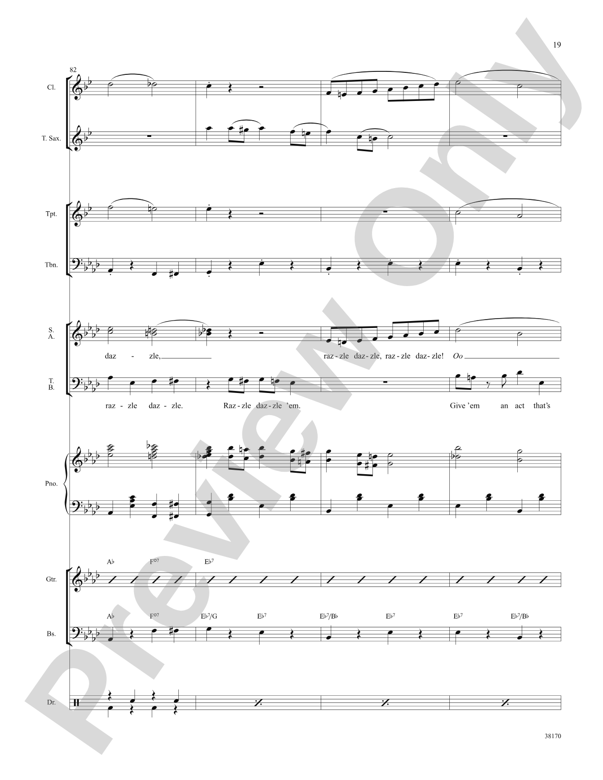 Razzle Dazzle (from the musical Chicago): Choral SoundPax