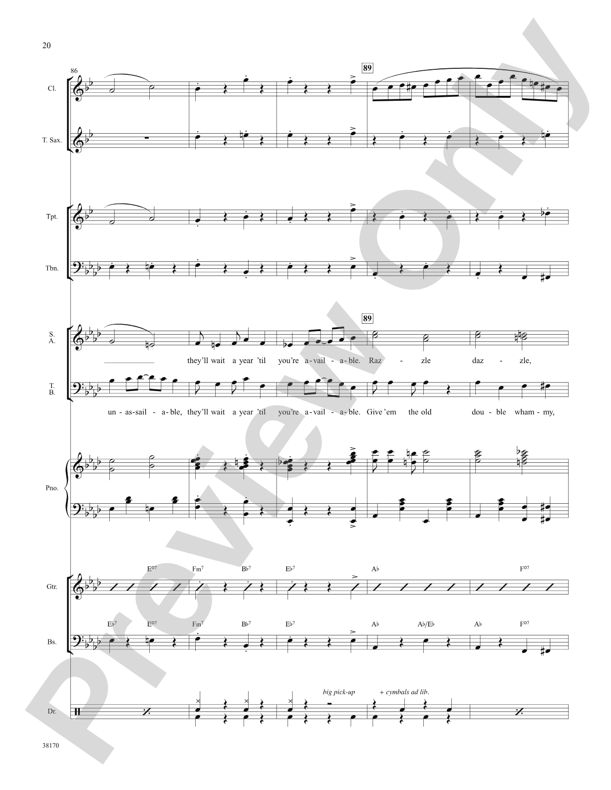 Razzle Dazzle (from the musical Chicago): Choral SoundPax