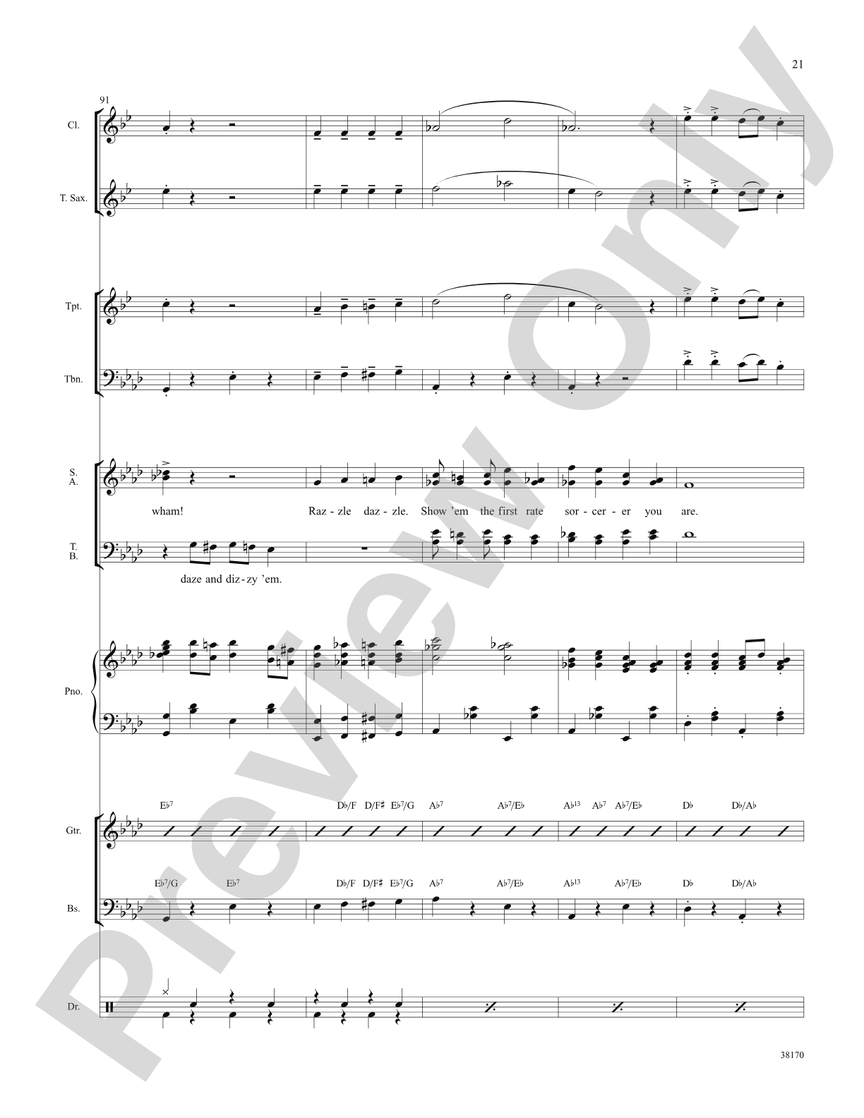 Razzle Dazzle (from the musical Chicago): Choral SoundPax