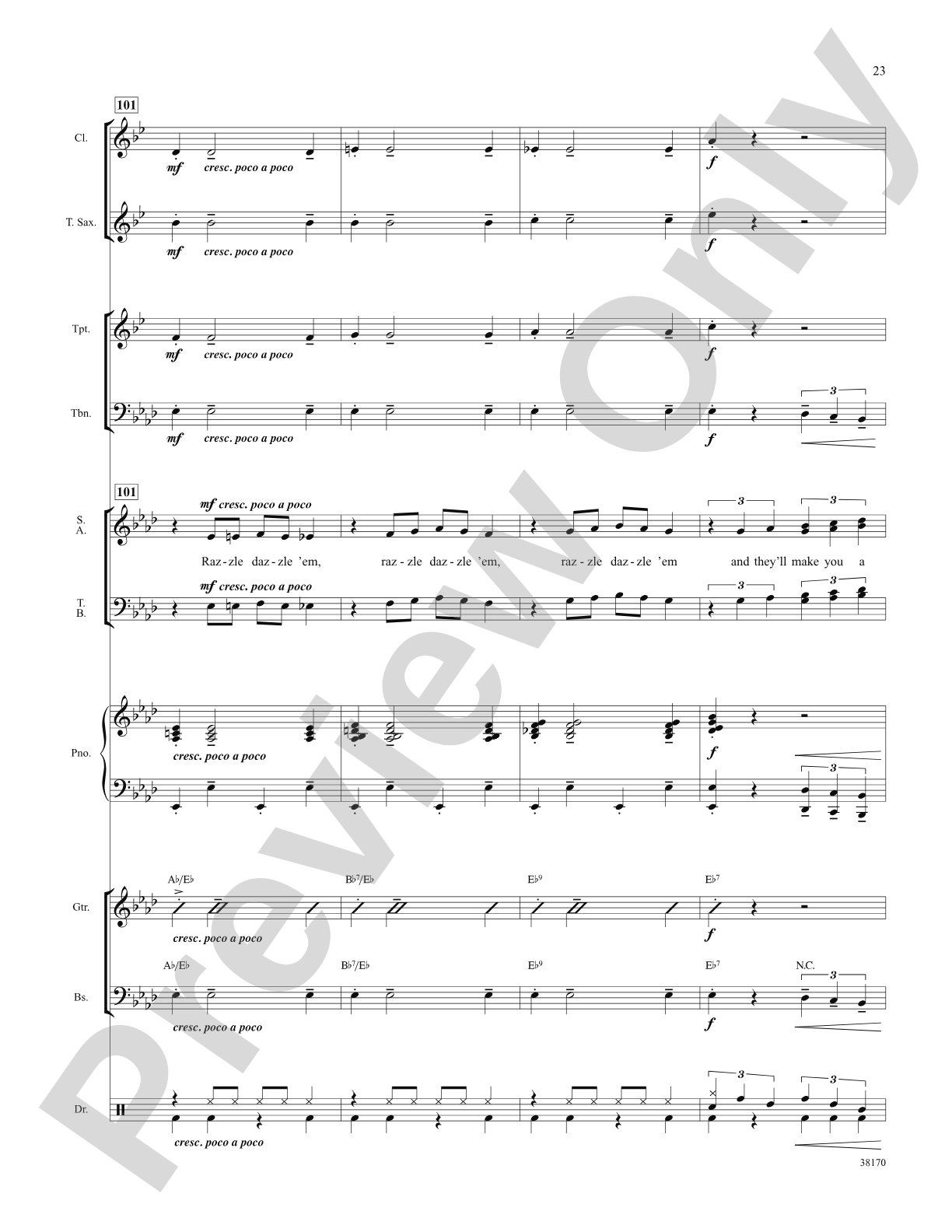 Razzle Dazzle (from the musical Chicago): Choral SoundPax