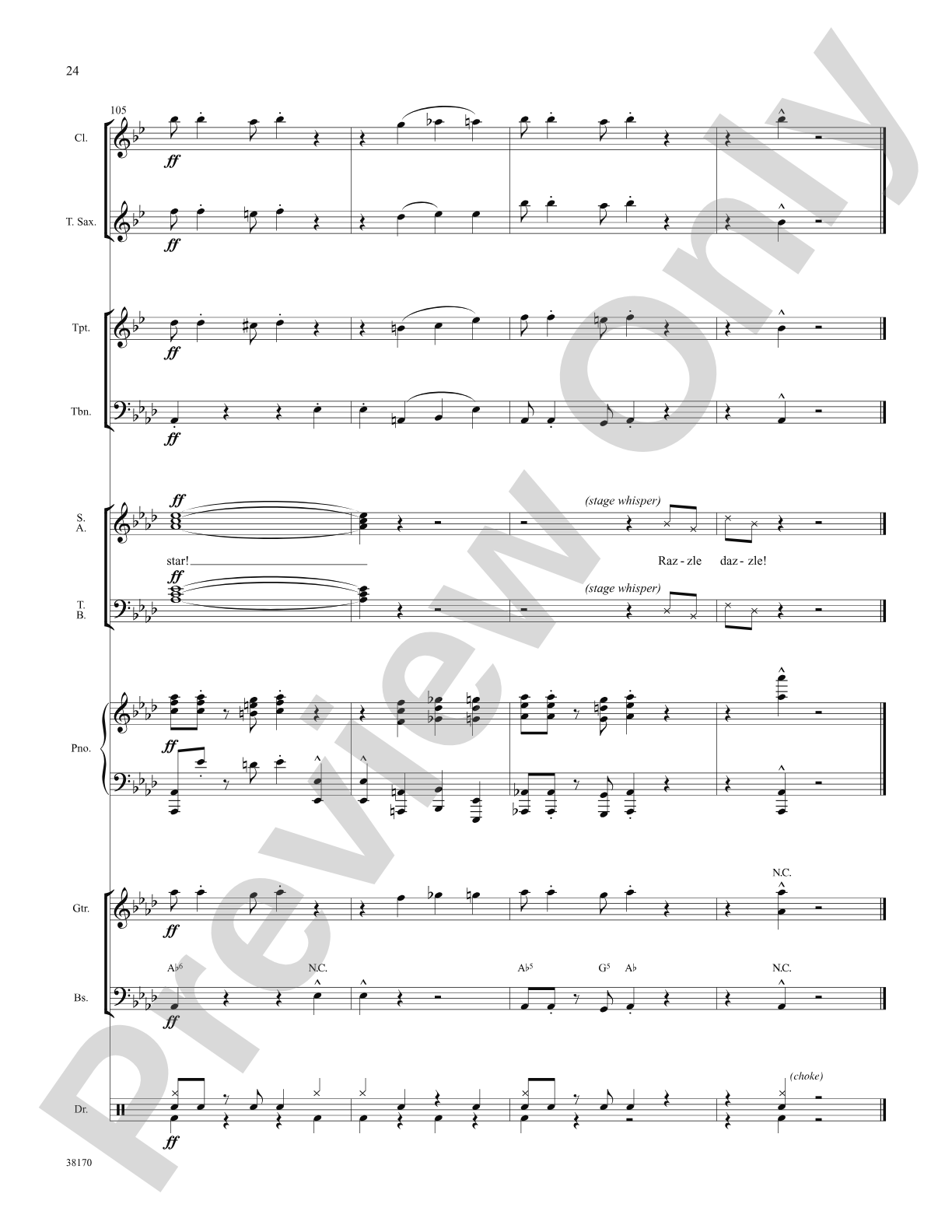 Razzle Dazzle (from the musical Chicago): Choral SoundPax