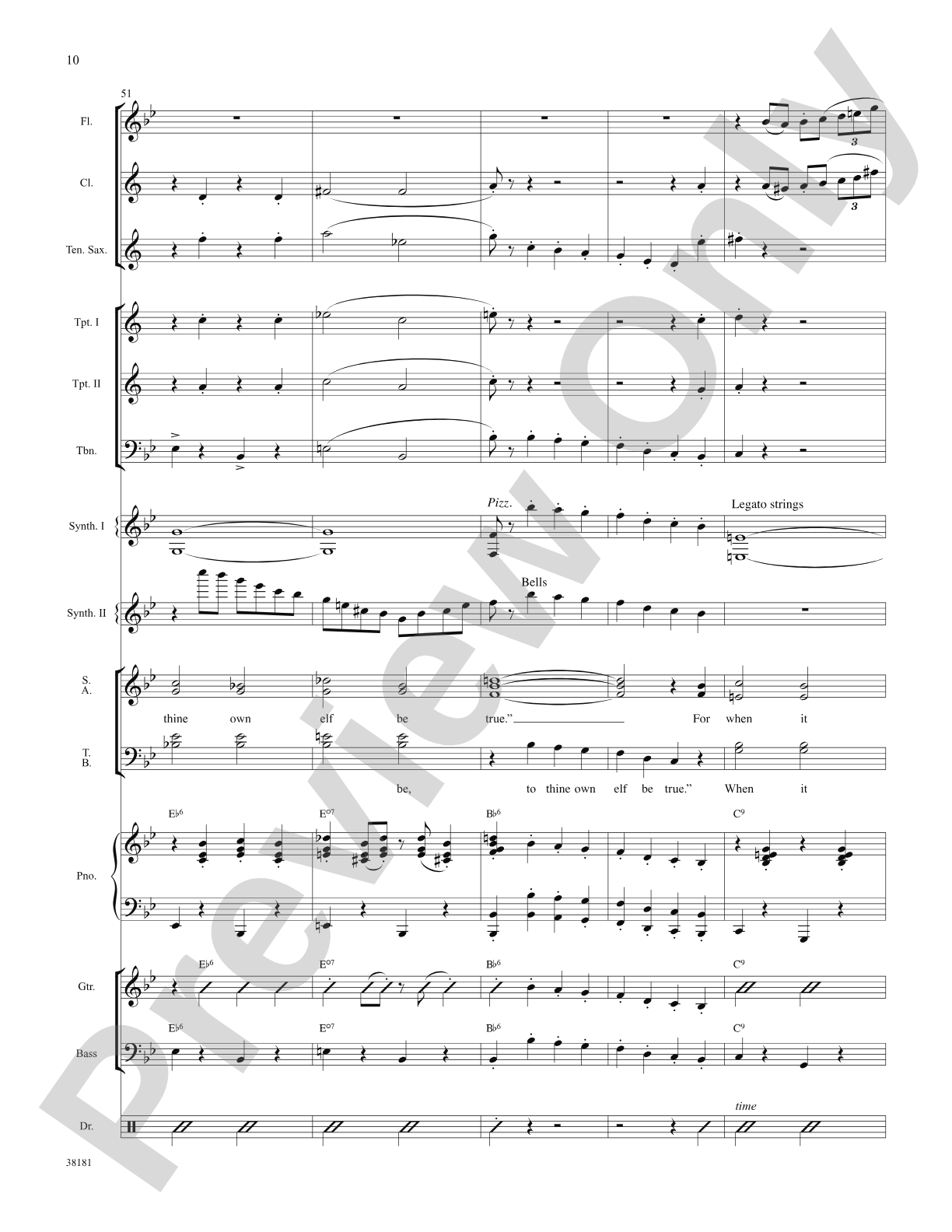 Sparklejollytwinklejingley (from the Broadway musical Elf): Choral SoundPax