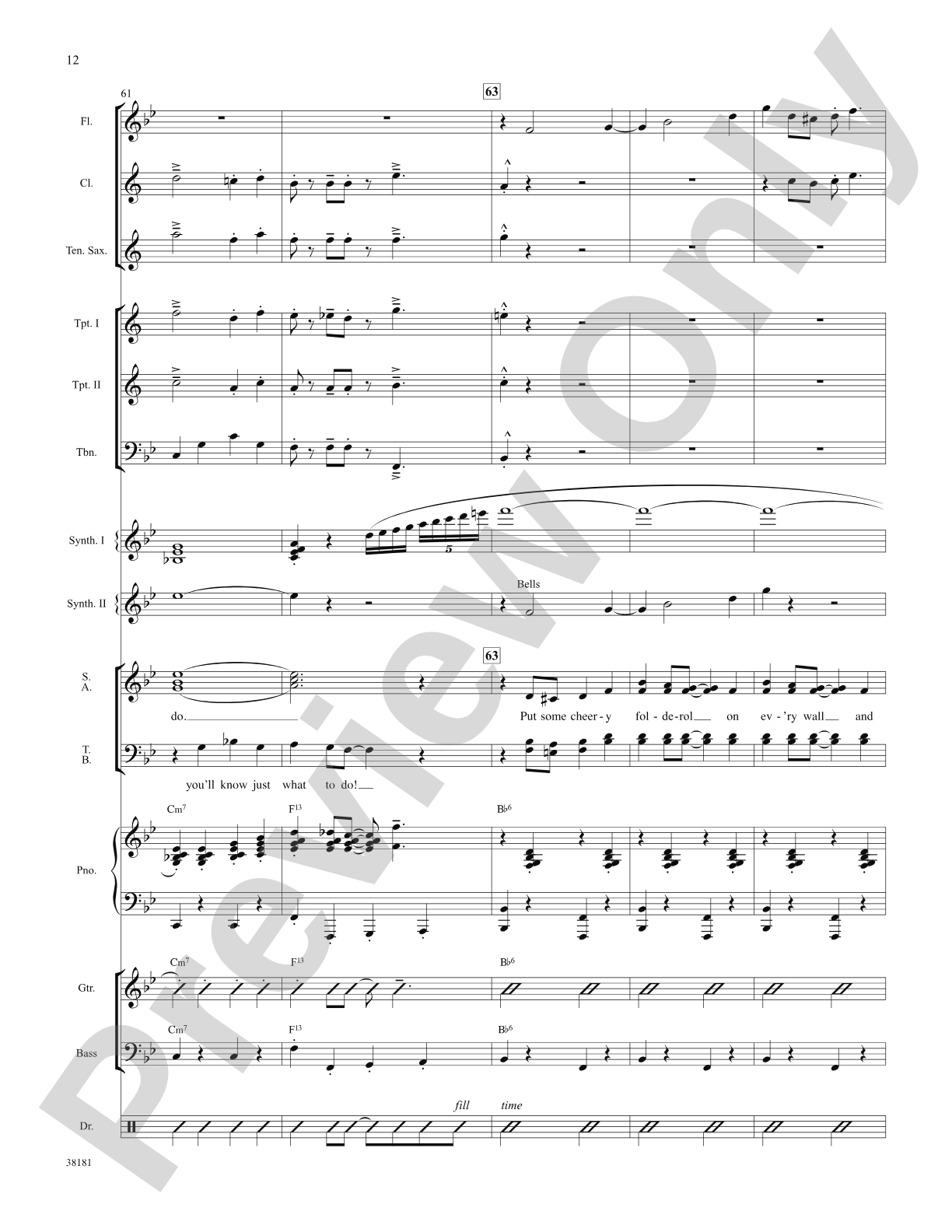 Sparklejollytwinklejingley (from the Broadway musical Elf): Choral SoundPax