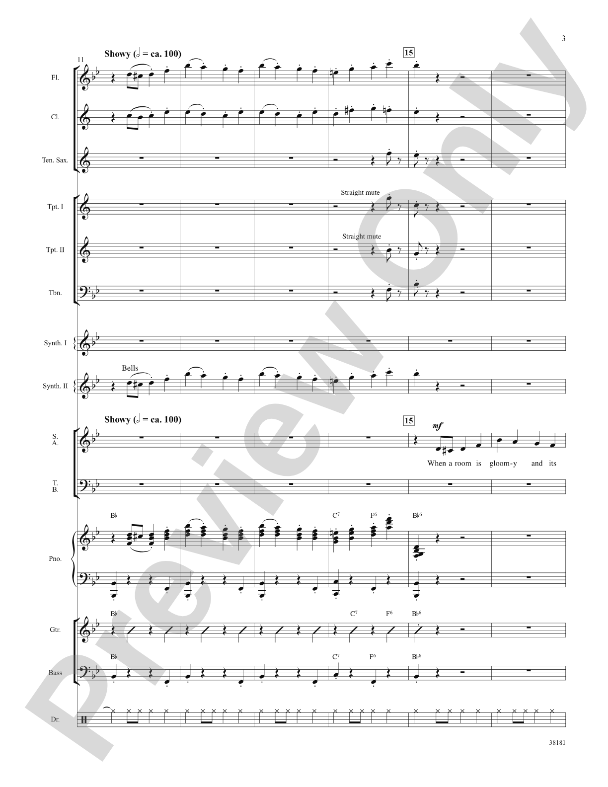 Sparklejollytwinklejingley (from the Broadway musical Elf): Choral SoundPax