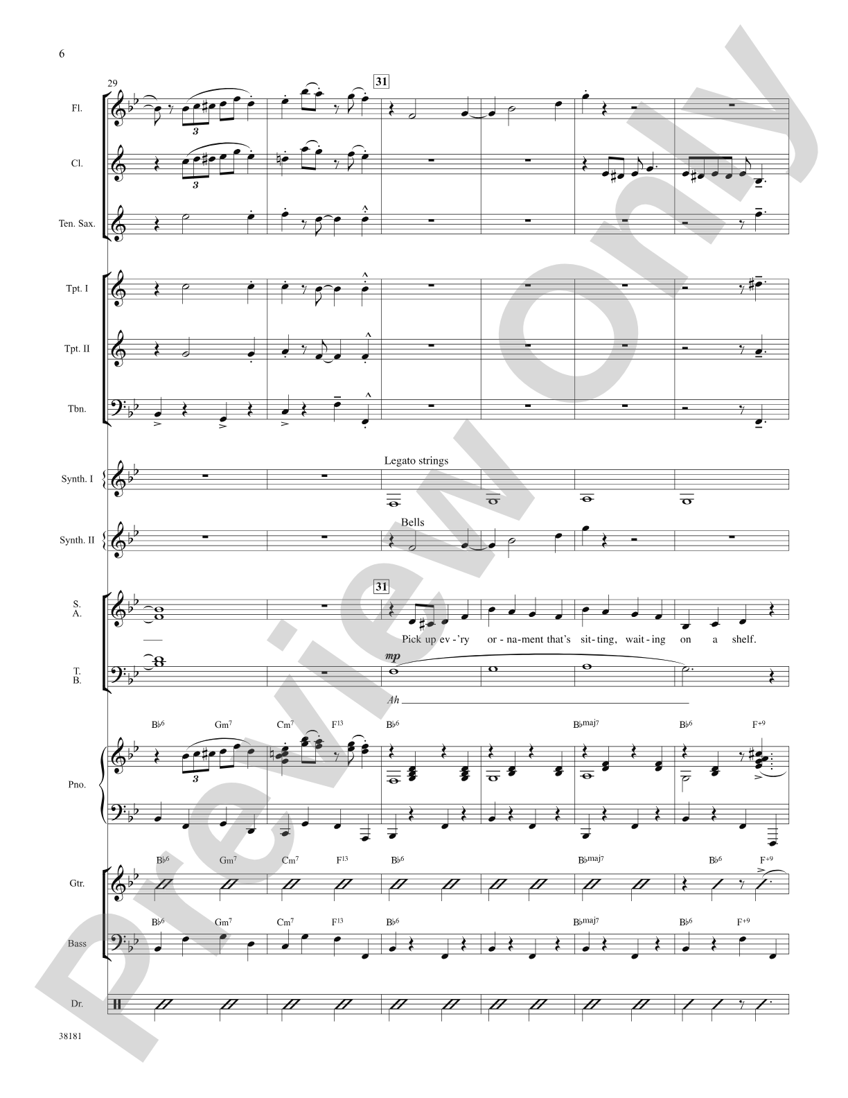 Sparklejollytwinklejingley (from the Broadway musical Elf): Choral SoundPax