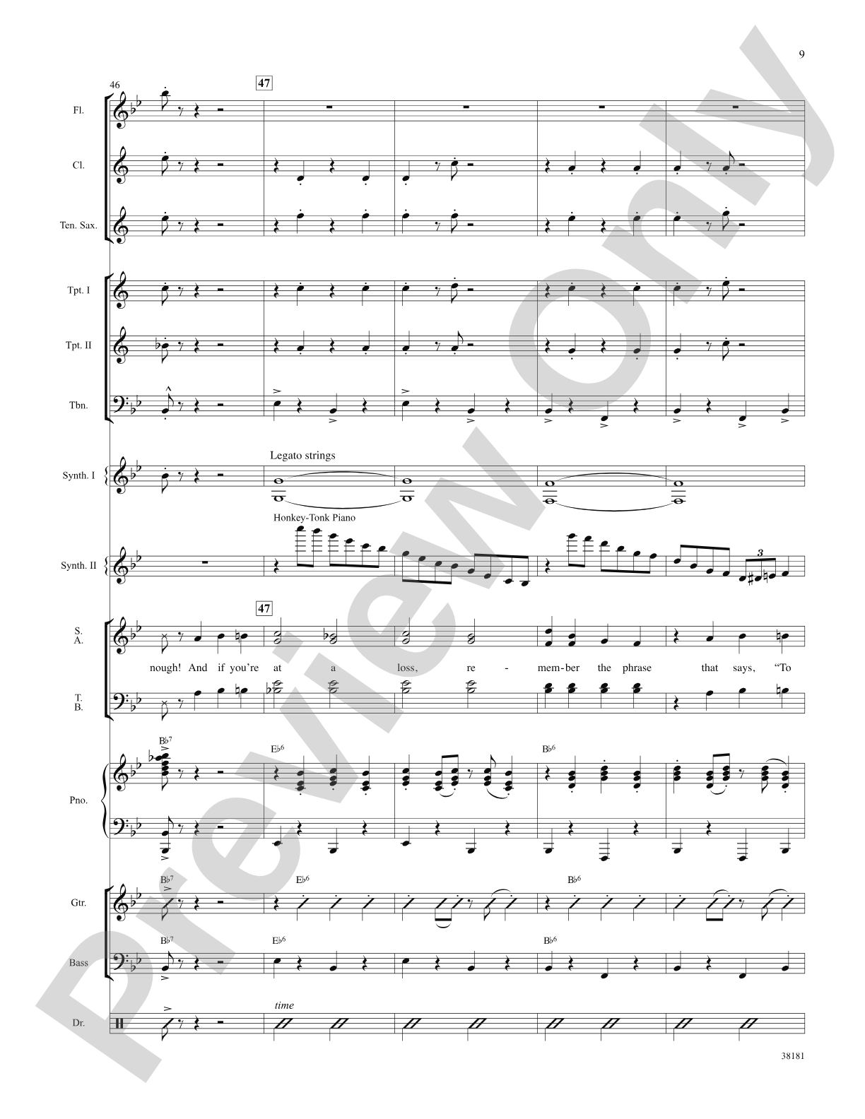 Sparklejollytwinklejingley (from the Broadway musical Elf): Choral SoundPax