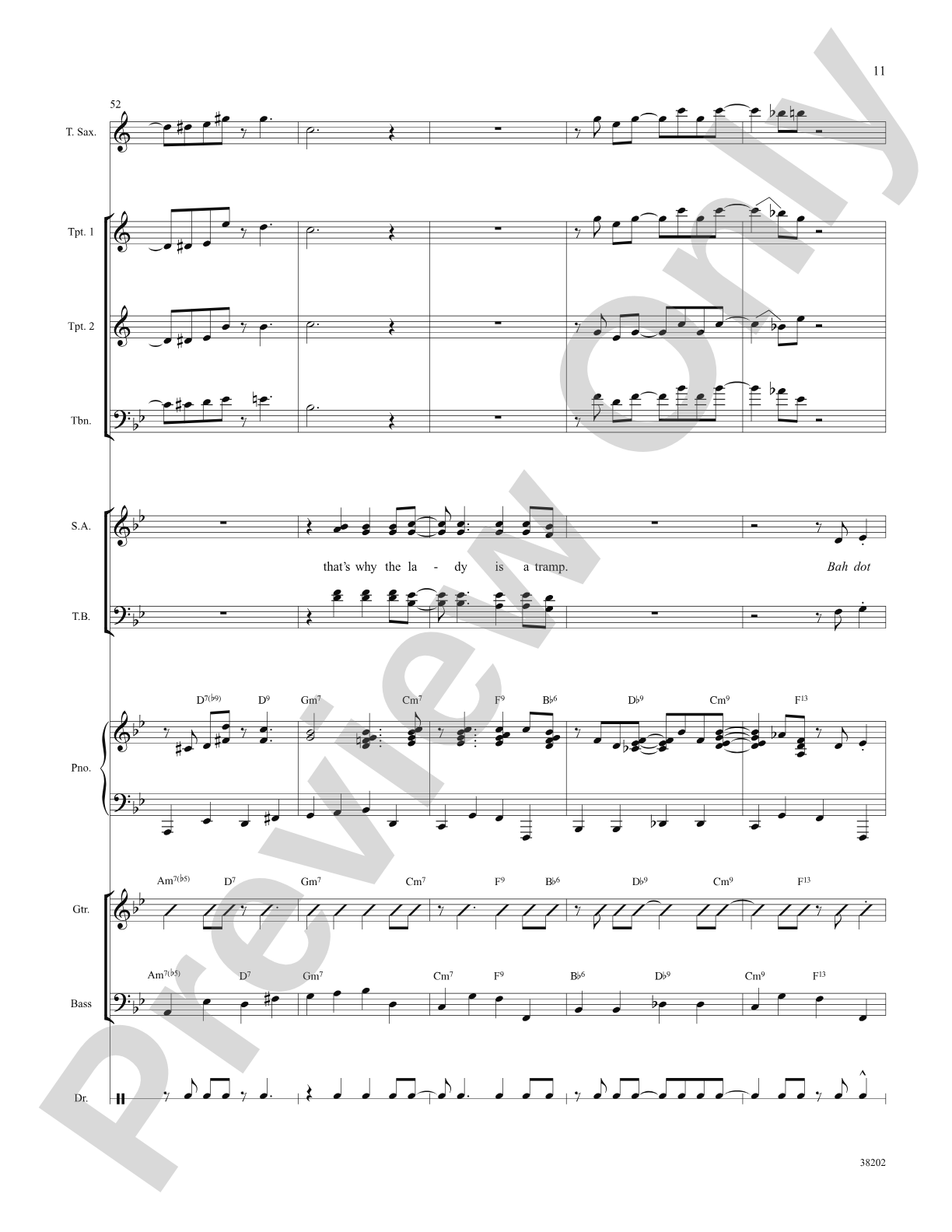 The Lady Is a Tramp: Choral SoundPax