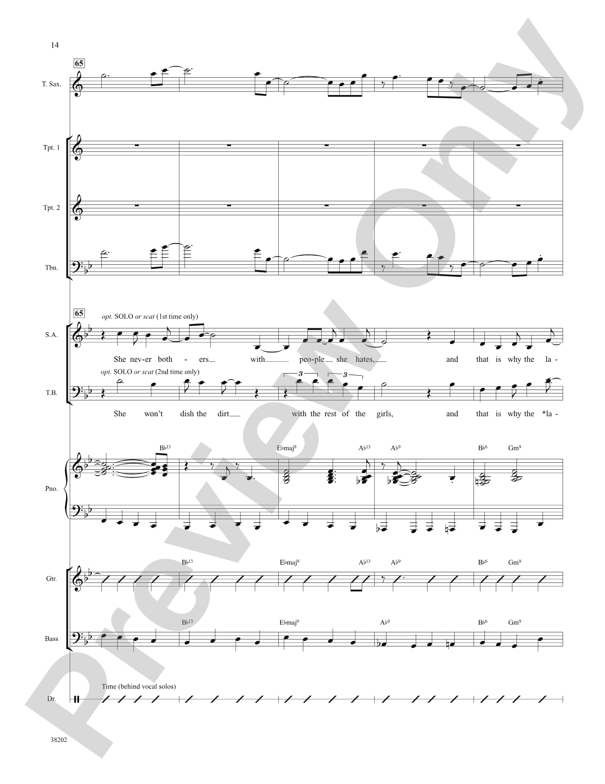 The Lady Is a Tramp: Choral SoundPax