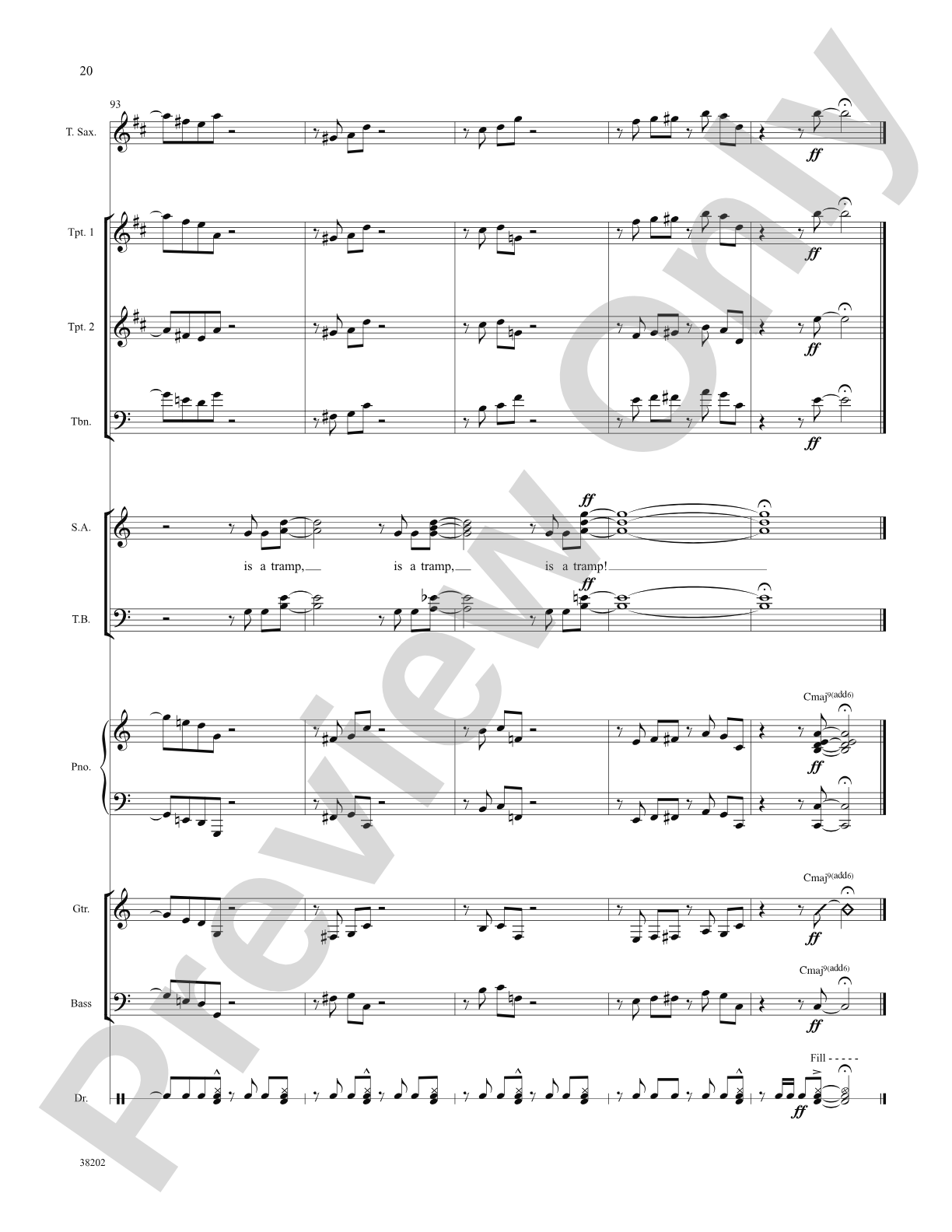 The Lady Is a Tramp: Choral SoundPax