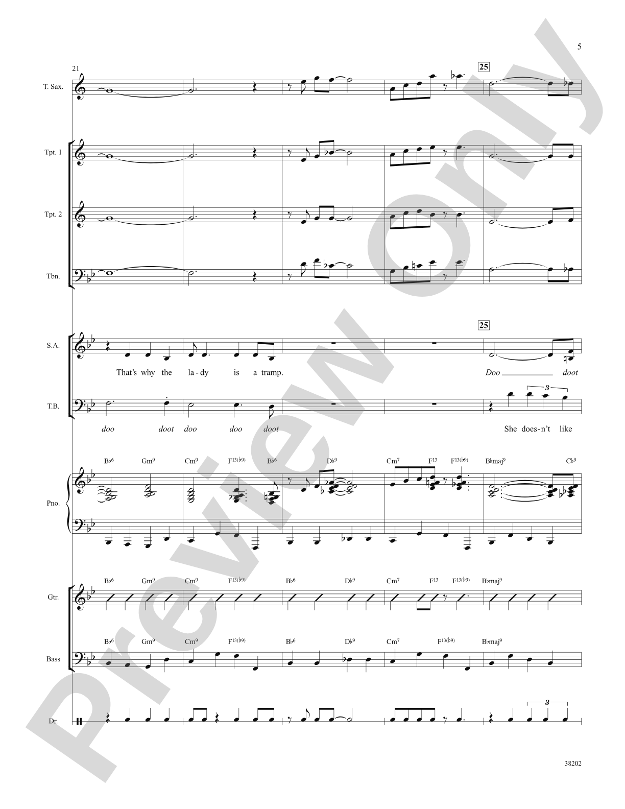 The Lady Is a Tramp: Choral SoundPax