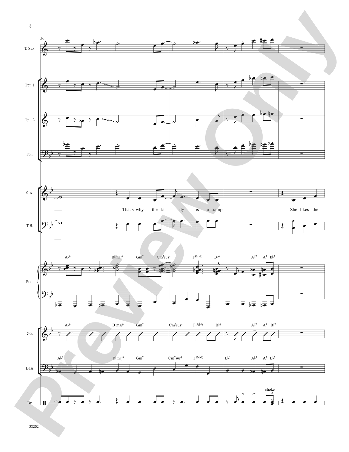 The Lady Is a Tramp: Choral SoundPax