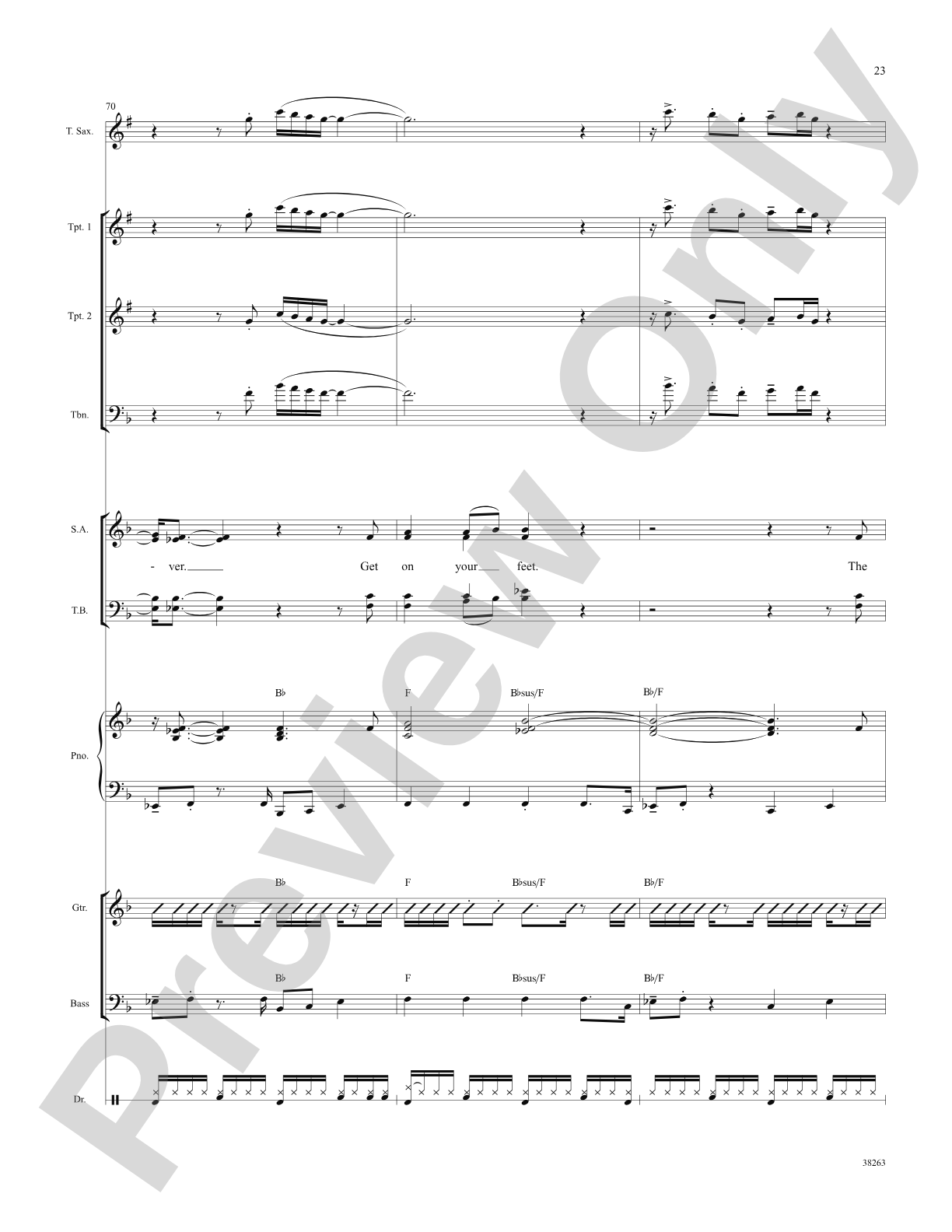 Get On Your Feet: Choral SoundPax