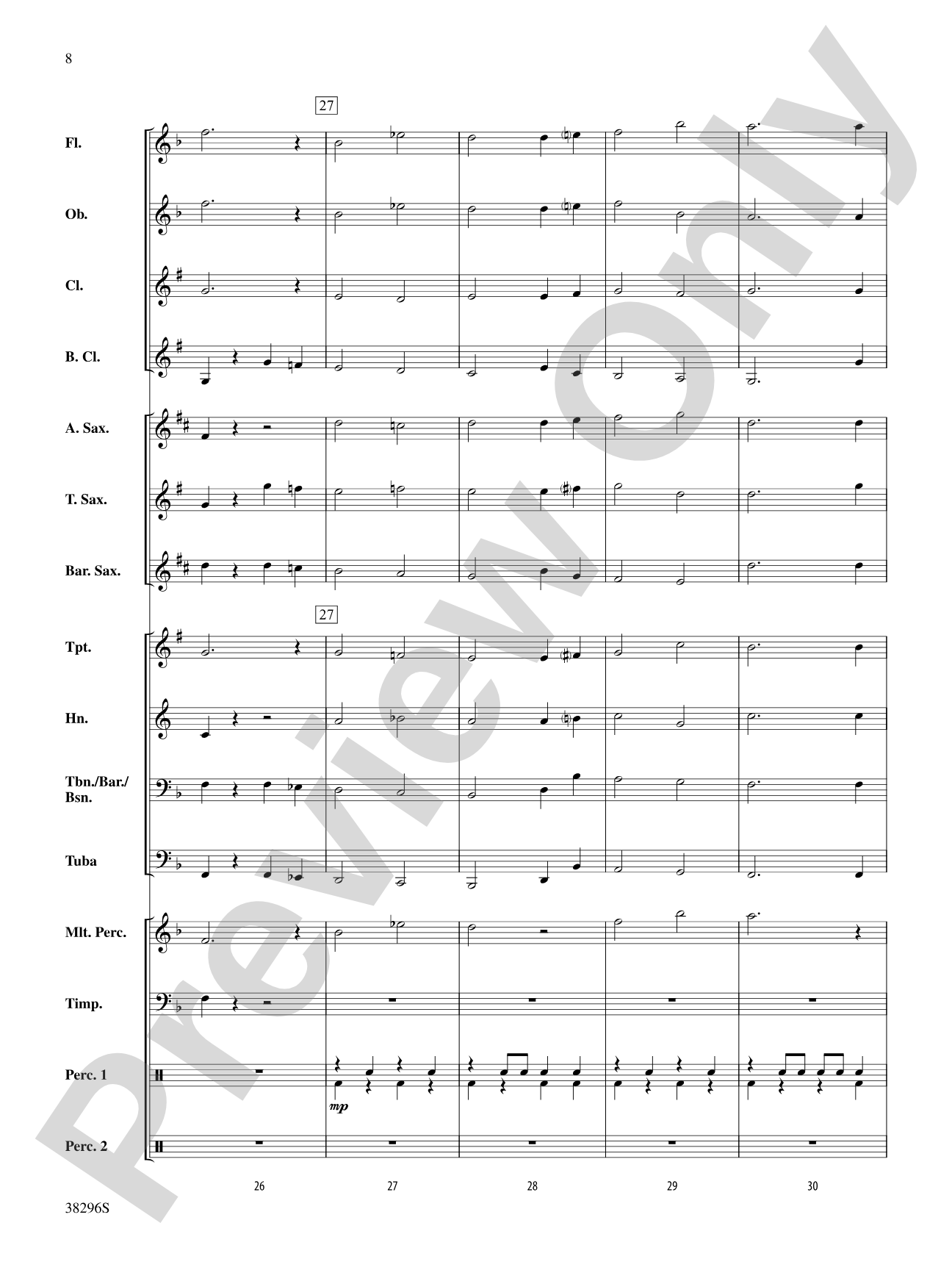 Prelude (from the Holberg Suite): Concert Band Conductor Score & Parts