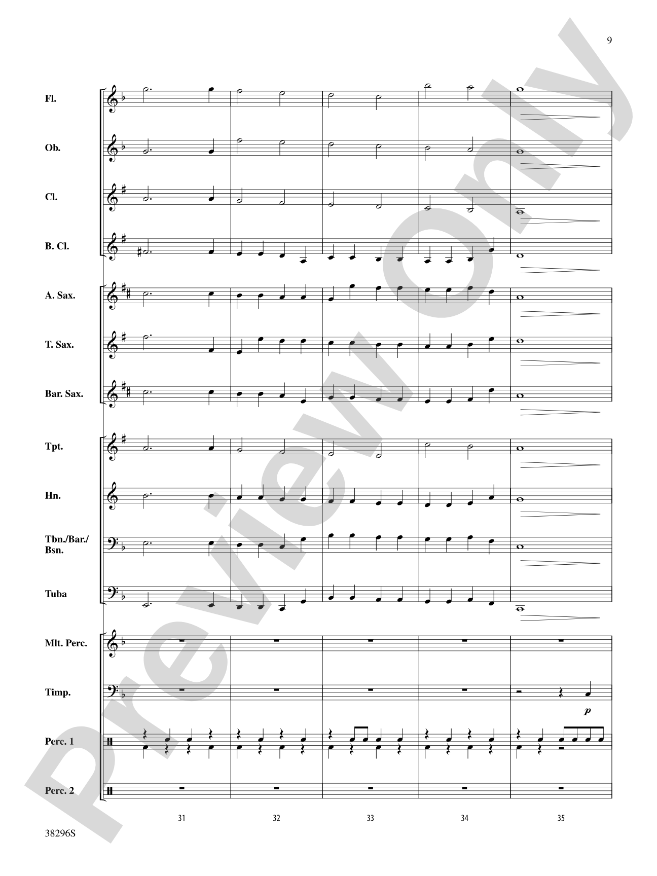 Prelude (from the Holberg Suite): Concert Band Conductor Score & Parts