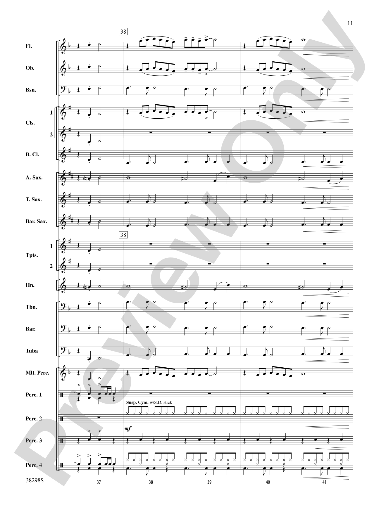 Wade in the Water: Concert Band Conductor Score & Parts