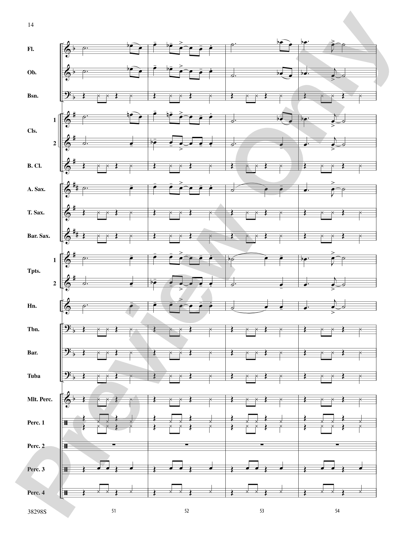 Wade in the Water: Concert Band Conductor Score & Parts