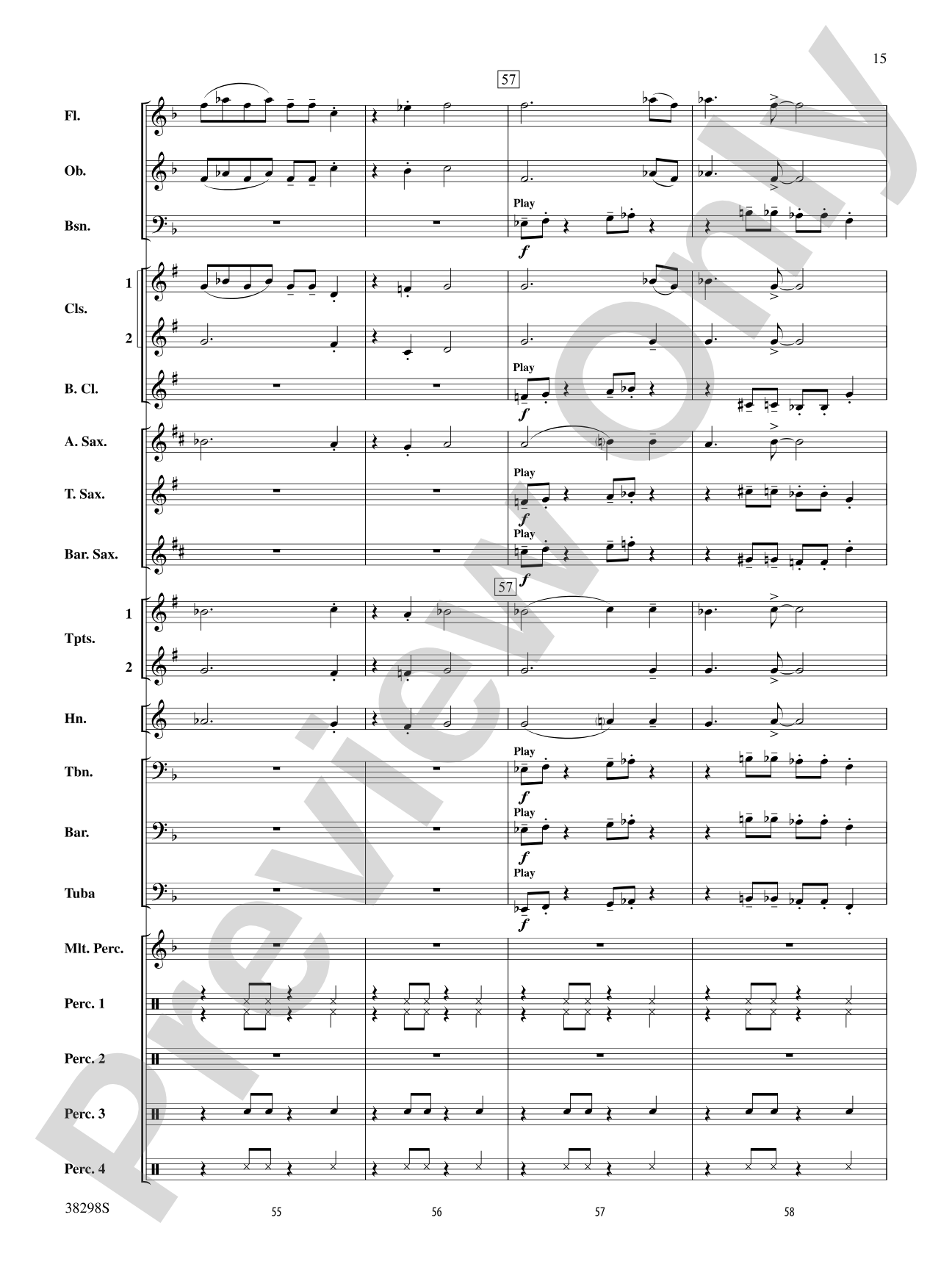 Wade in the Water: Concert Band Conductor Score & Parts