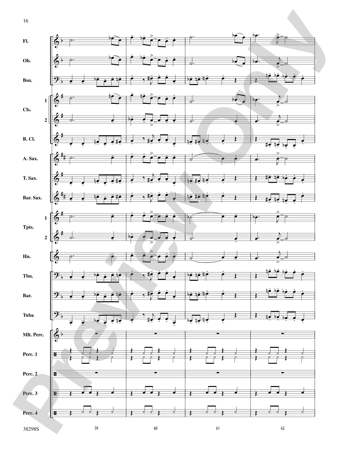 Wade in the Water: Concert Band Conductor Score & Parts