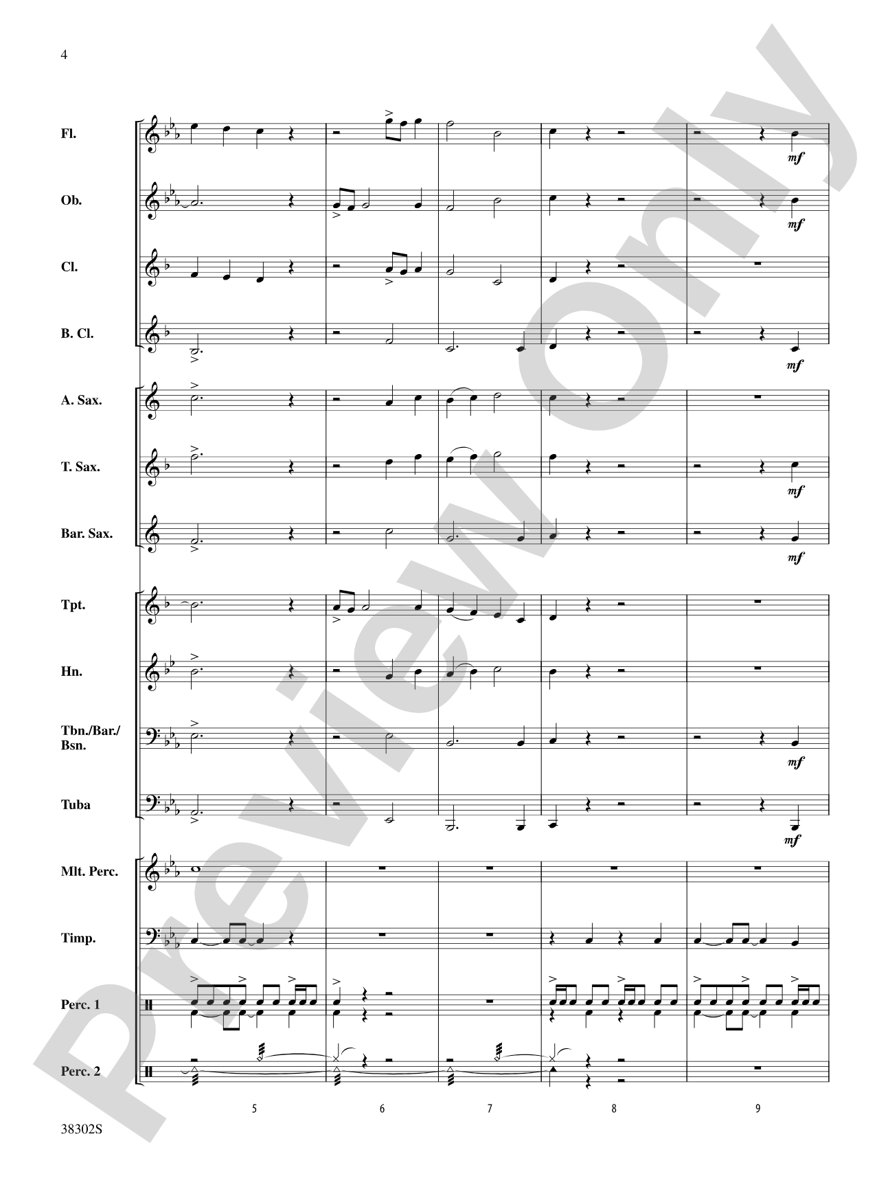 Scirocco: Concert Band Conductor Score & Parts