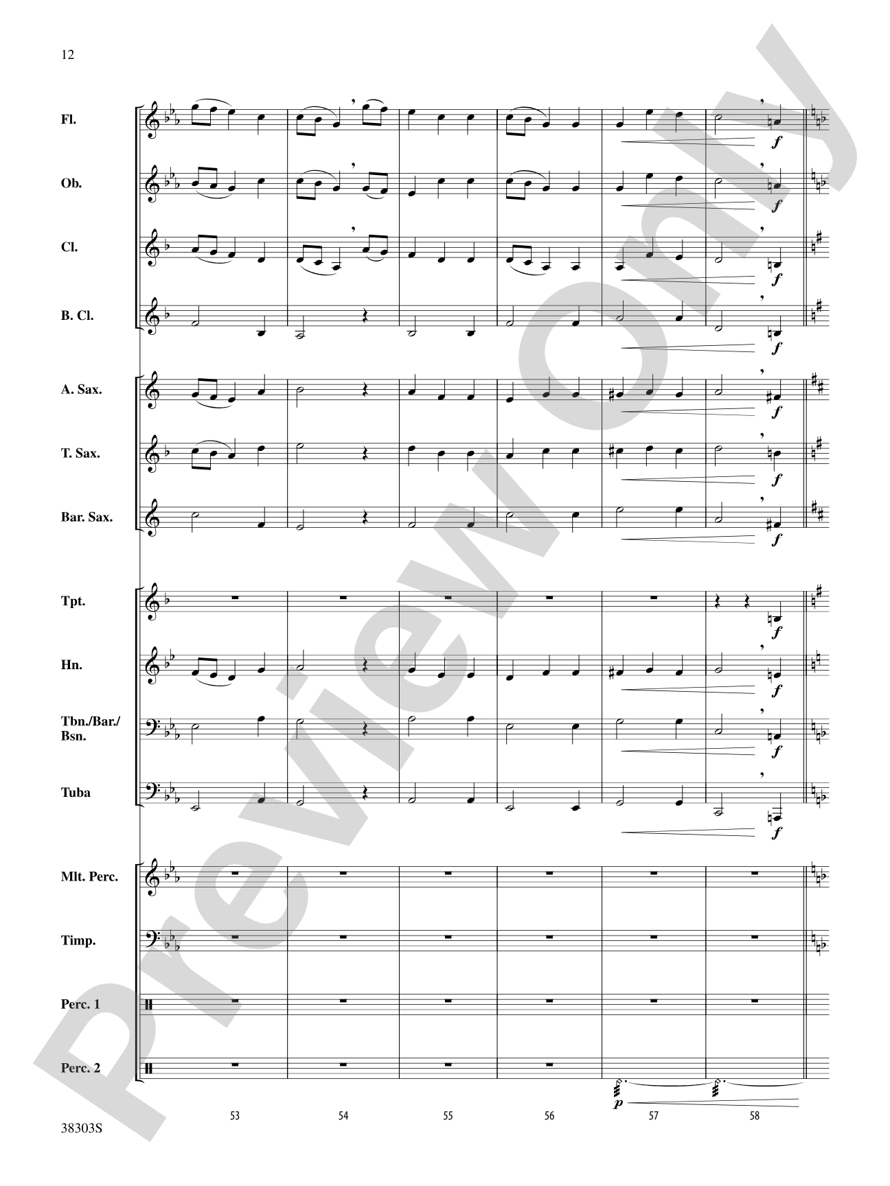 Ghost Ship: Concert Band Conductor Score & Parts