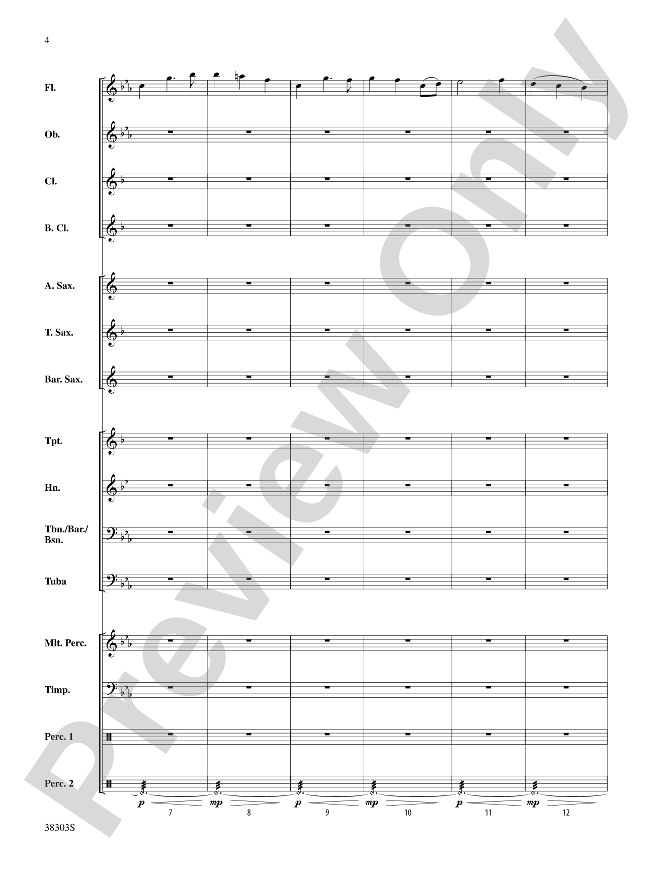 Ghost Ship: Concert Band Conductor Score & Parts