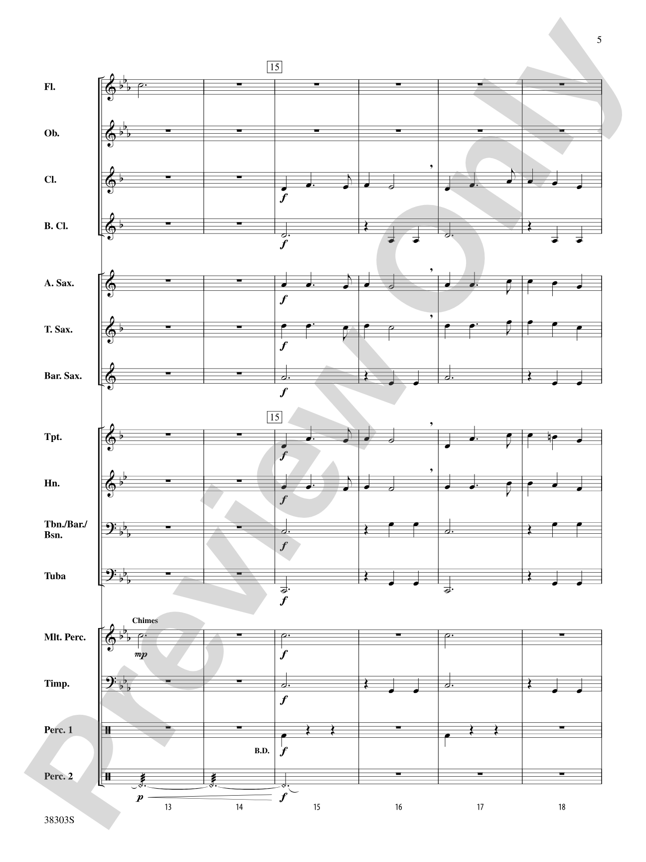 Ghost Ship: Concert Band Conductor Score & Parts