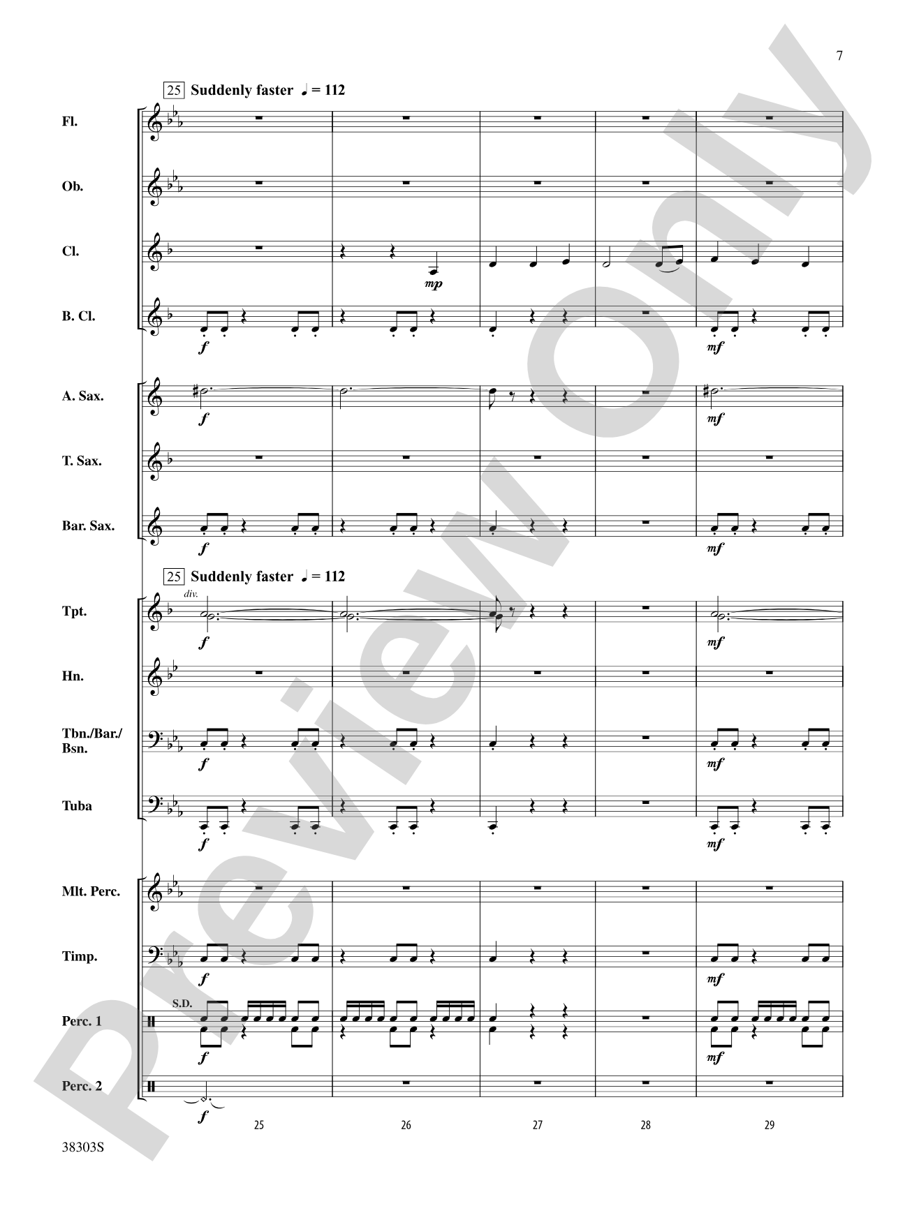 Ghost Ship: Concert Band Conductor Score & Parts