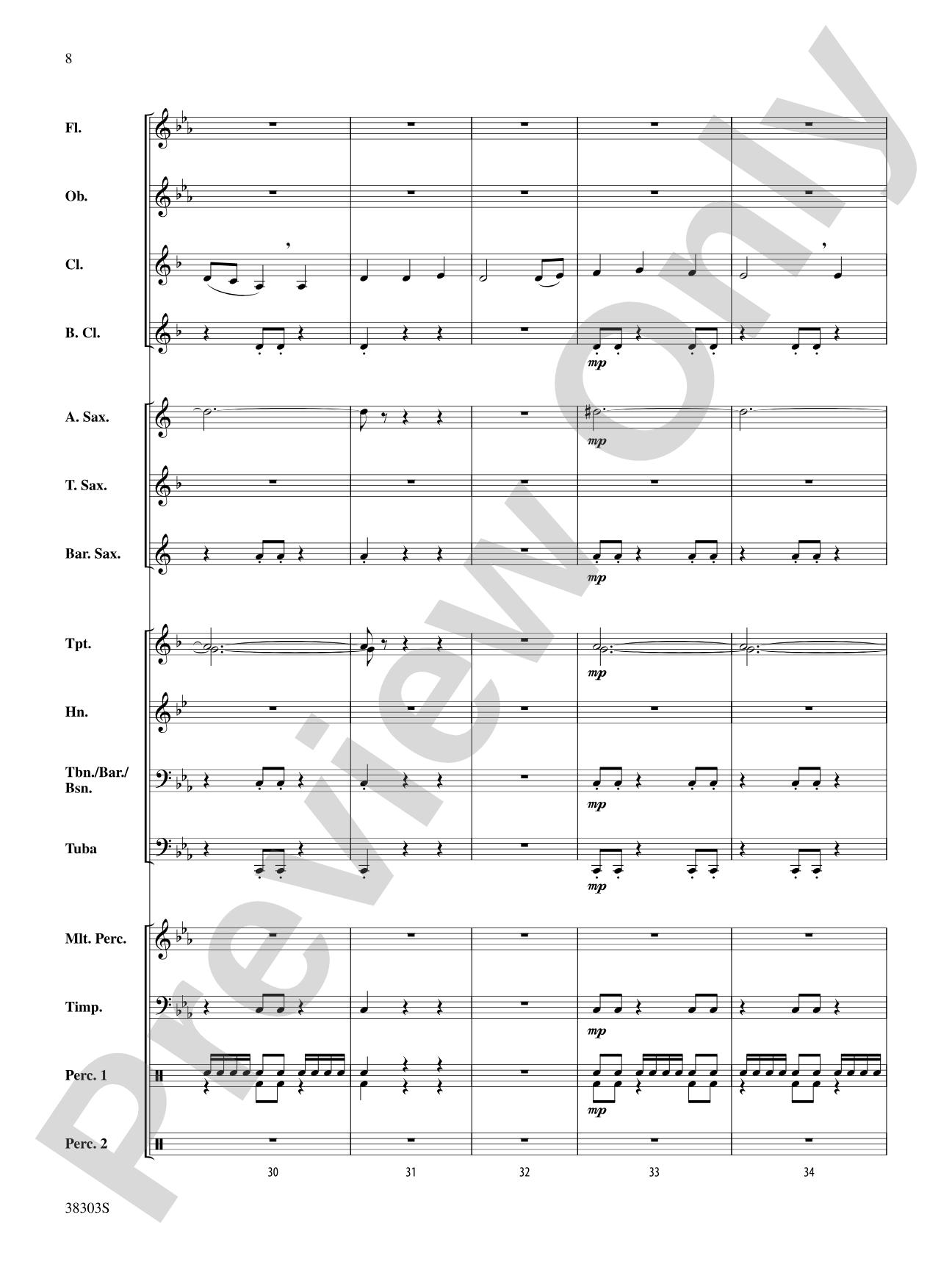 Ghost Ship: Concert Band Conductor Score & Parts