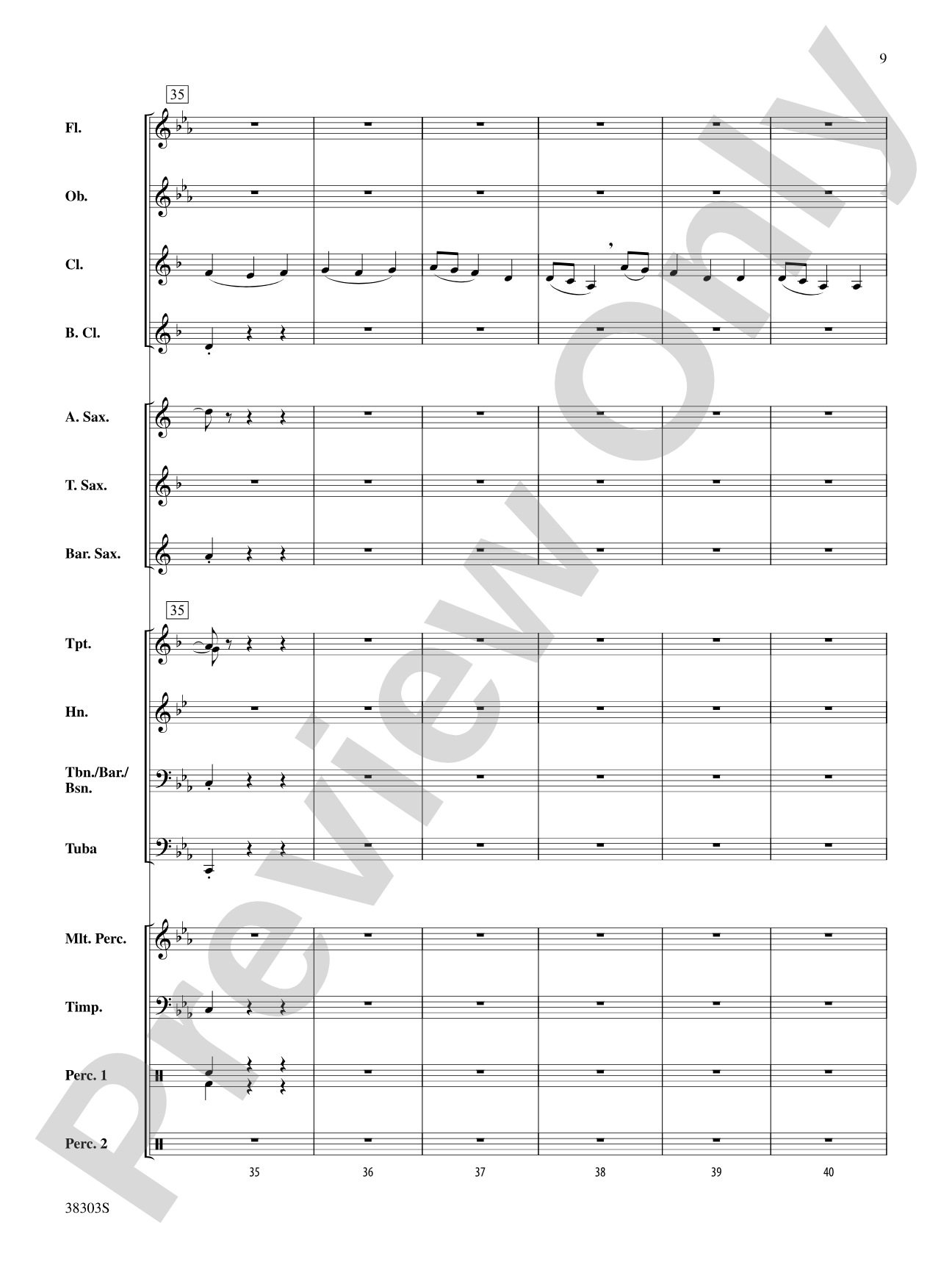 Ghost Ship: Concert Band Conductor Score & Parts