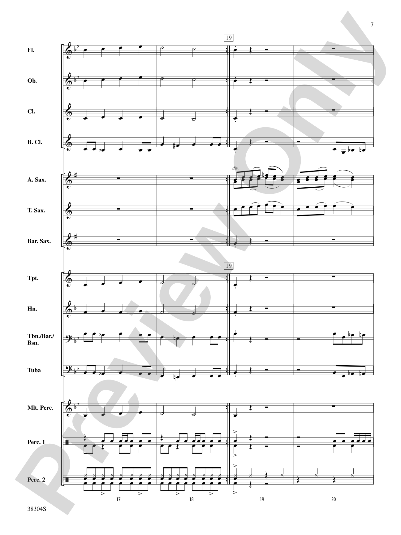 Saxes We Have Heard on High: Concert Band Conductor Score & Parts