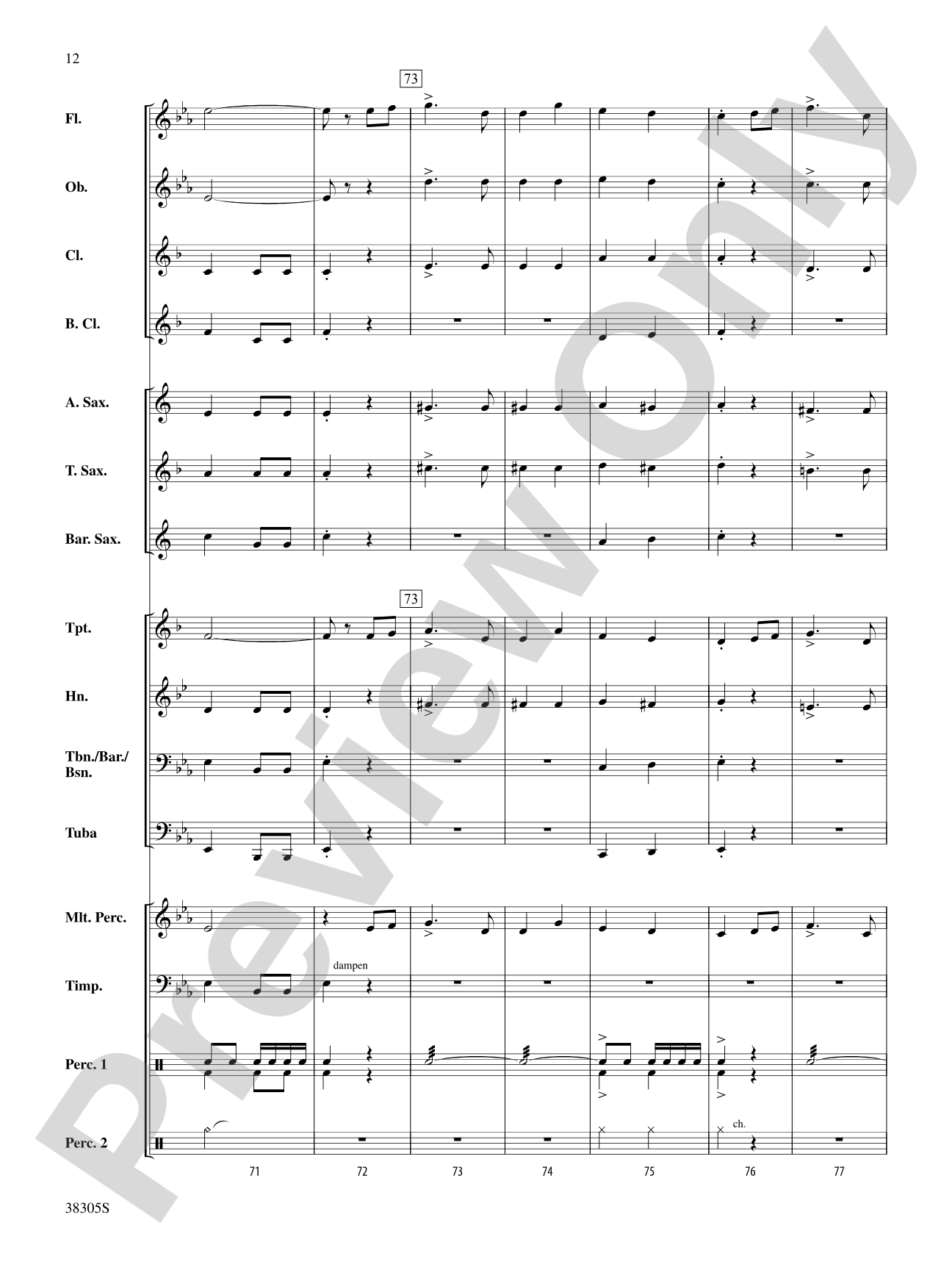A Star Spangled March: Concert Band Conductor Score & Parts
