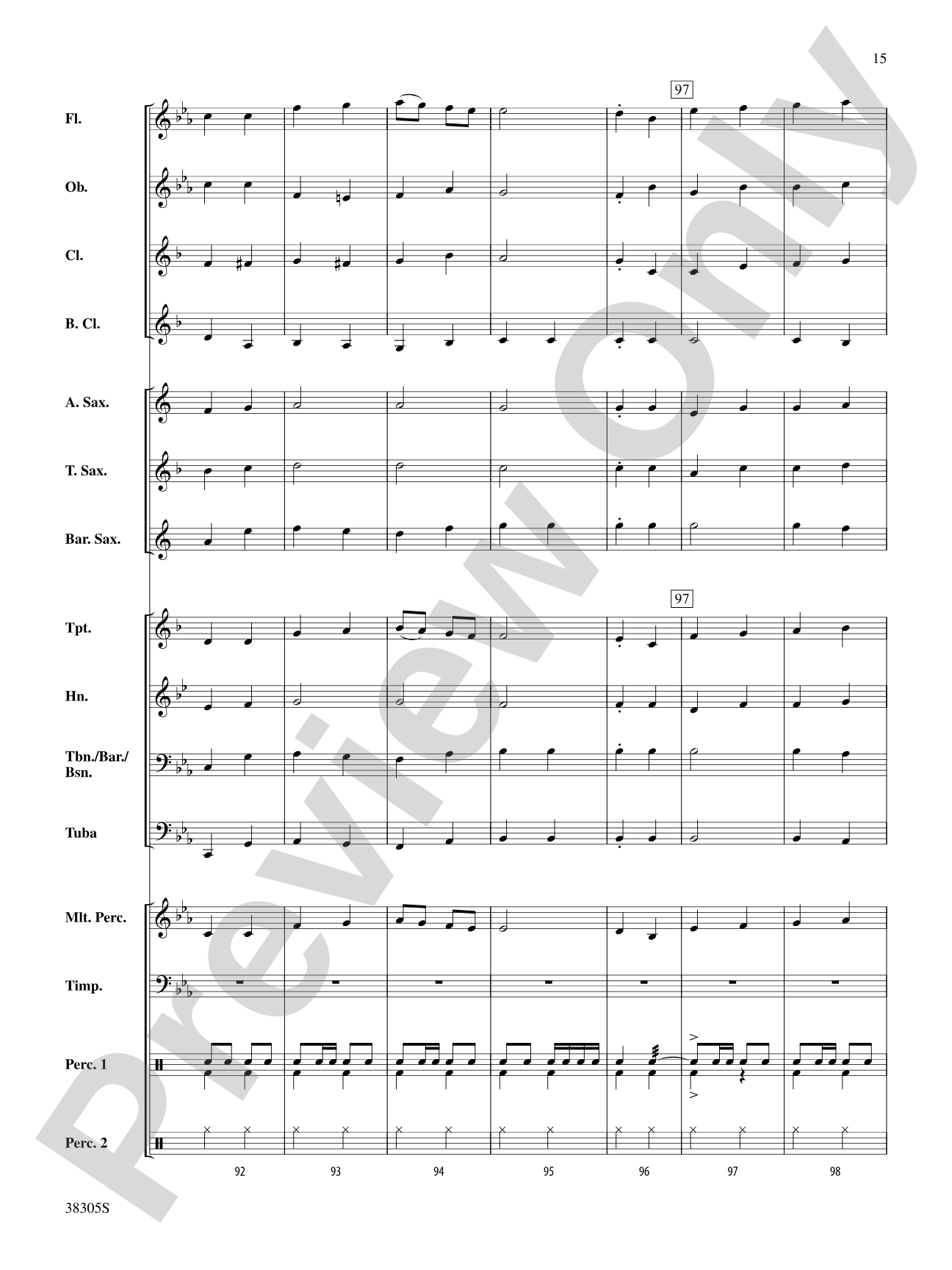 A Star Spangled March: Concert Band Conductor Score & Parts