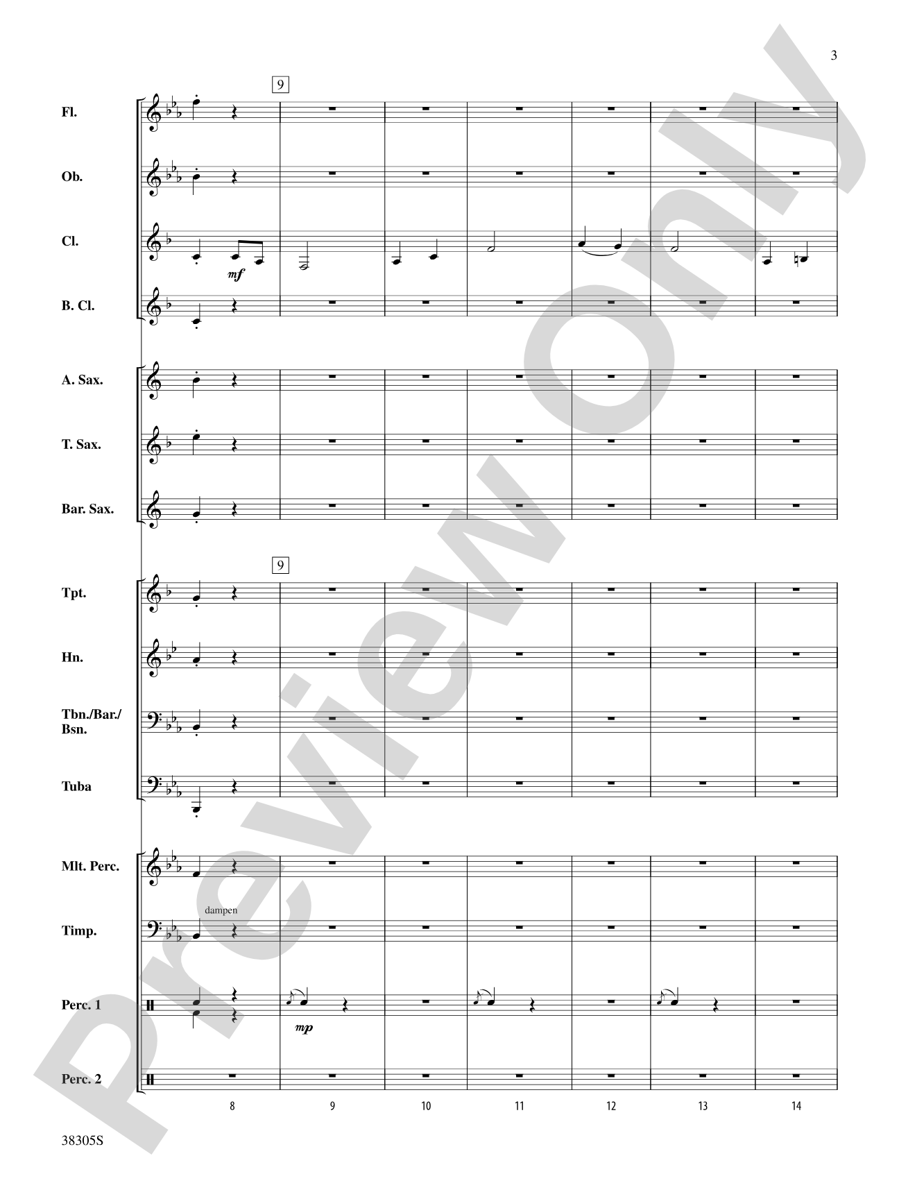 A Star Spangled March: Concert Band Conductor Score & Parts