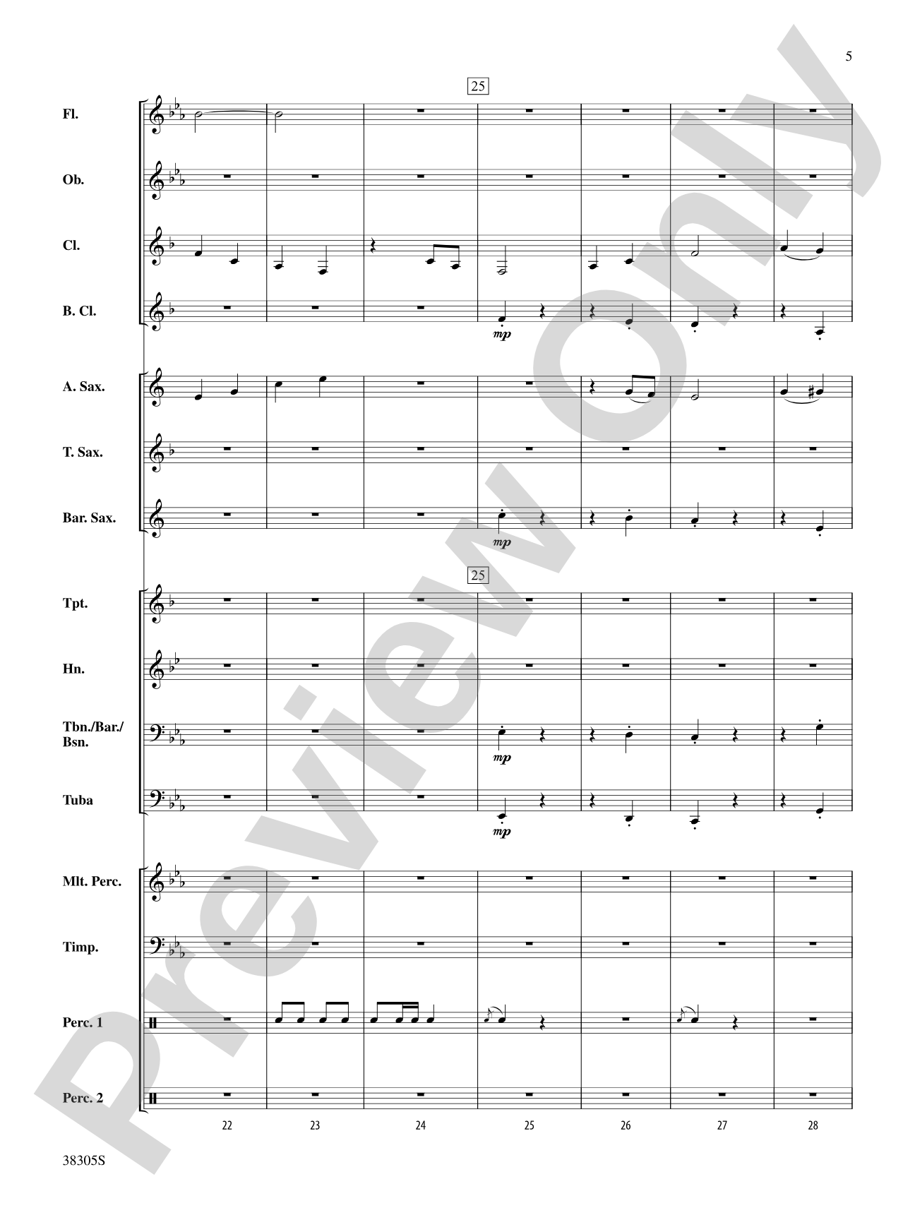 A Star Spangled March: Concert Band Conductor Score & Parts