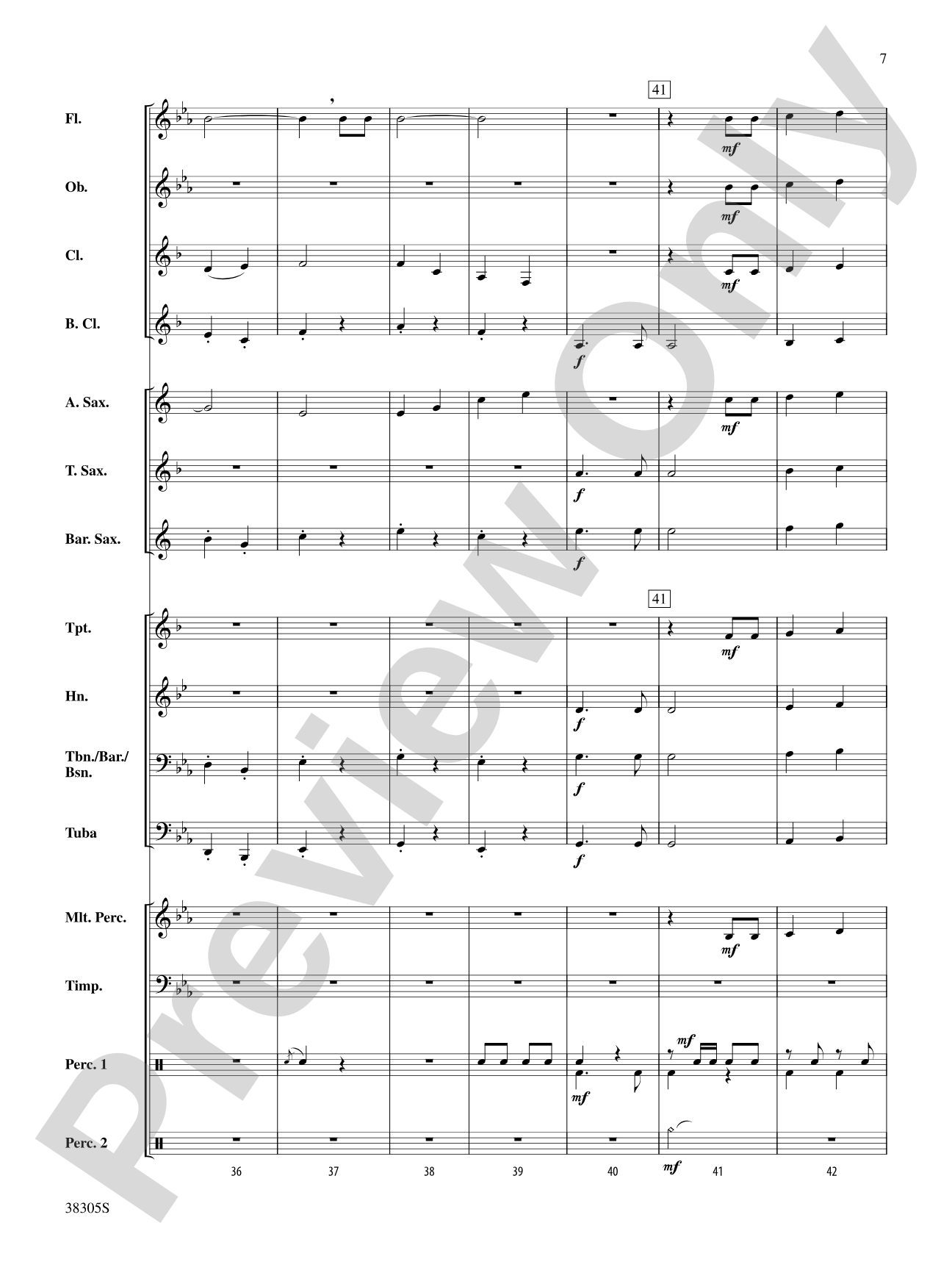 A Star Spangled March: Concert Band Conductor Score & Parts