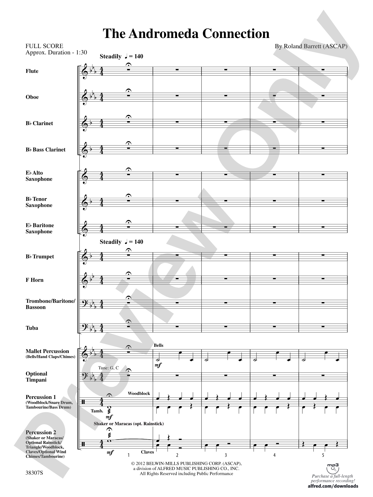 The Andromeda Connection: Concert Band Conductor Score & Parts