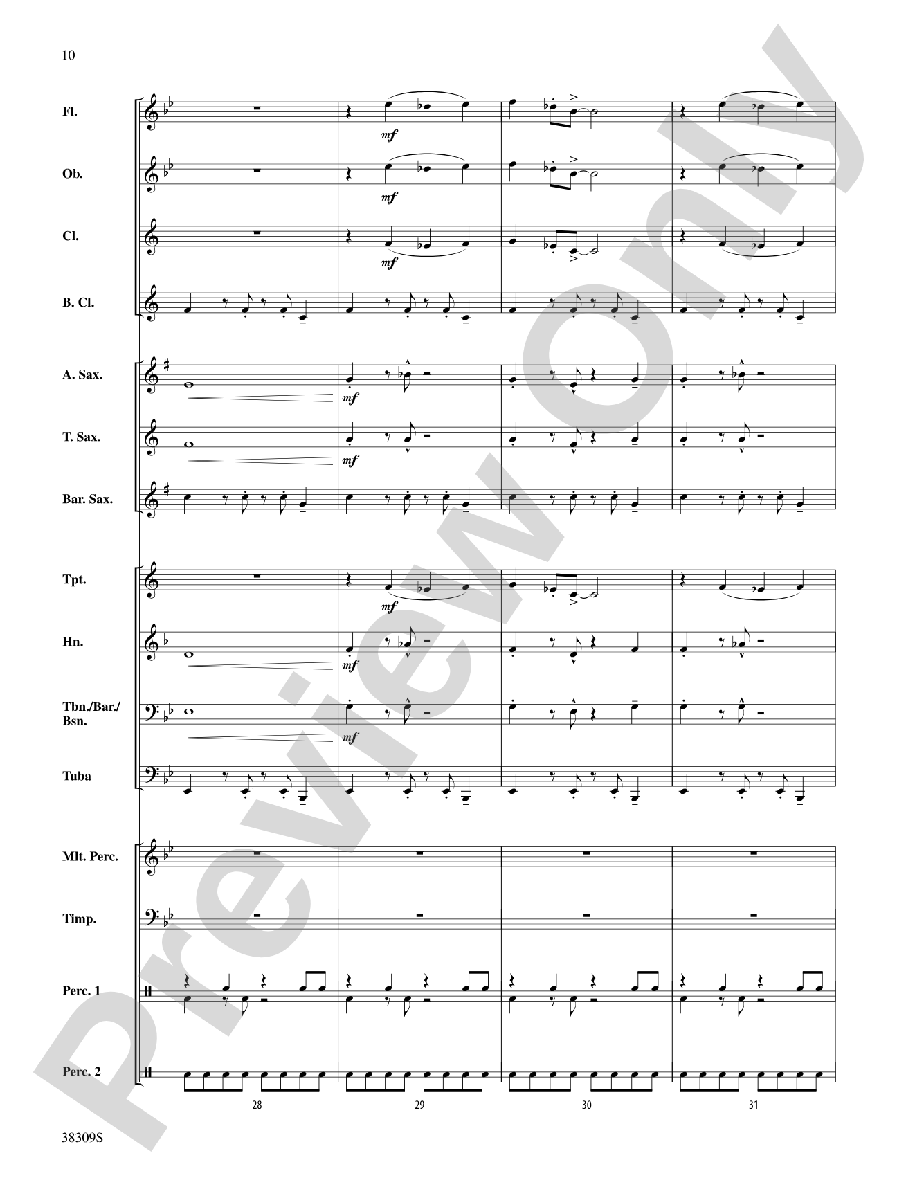 Dune Buggy: Concert Band Conductor Score & Parts
