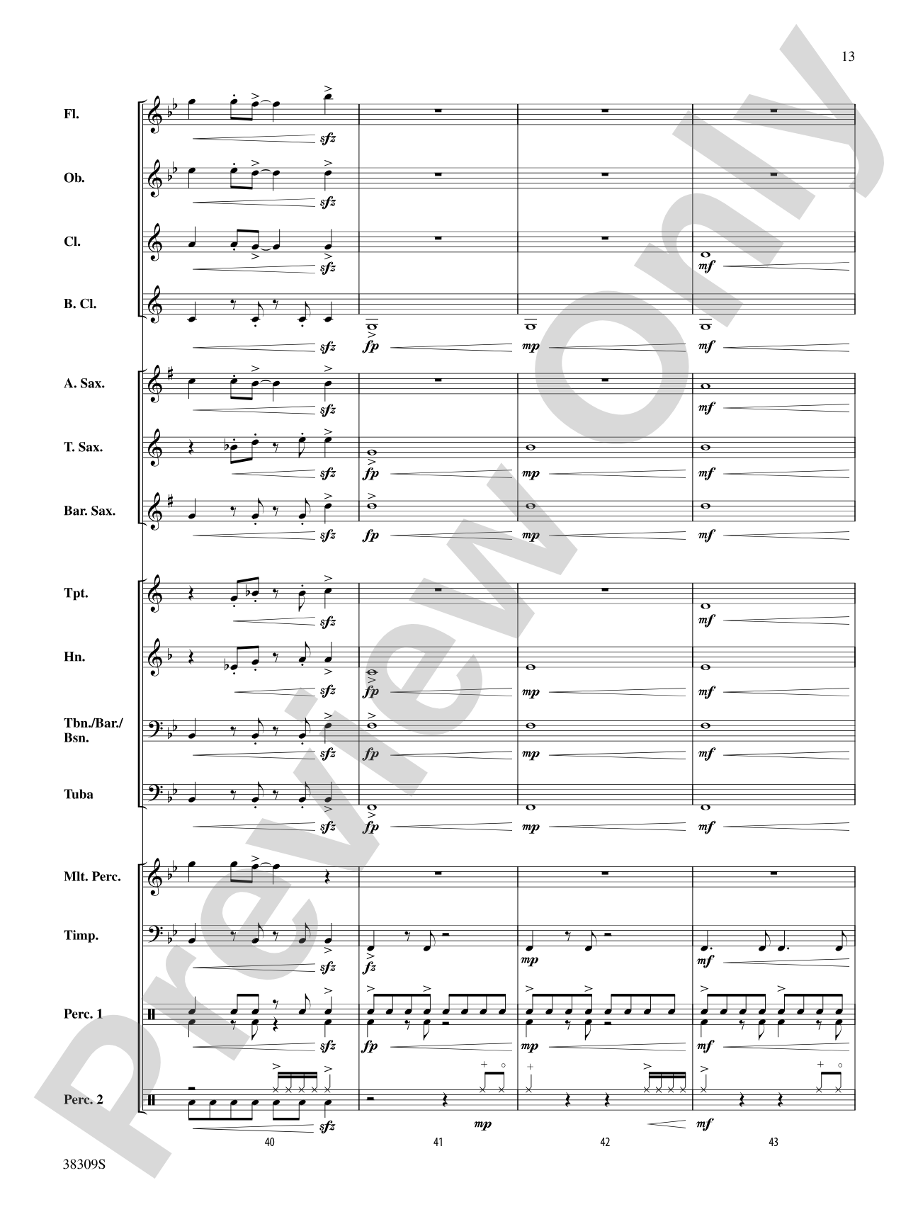 Dune Buggy: Concert Band Conductor Score & Parts