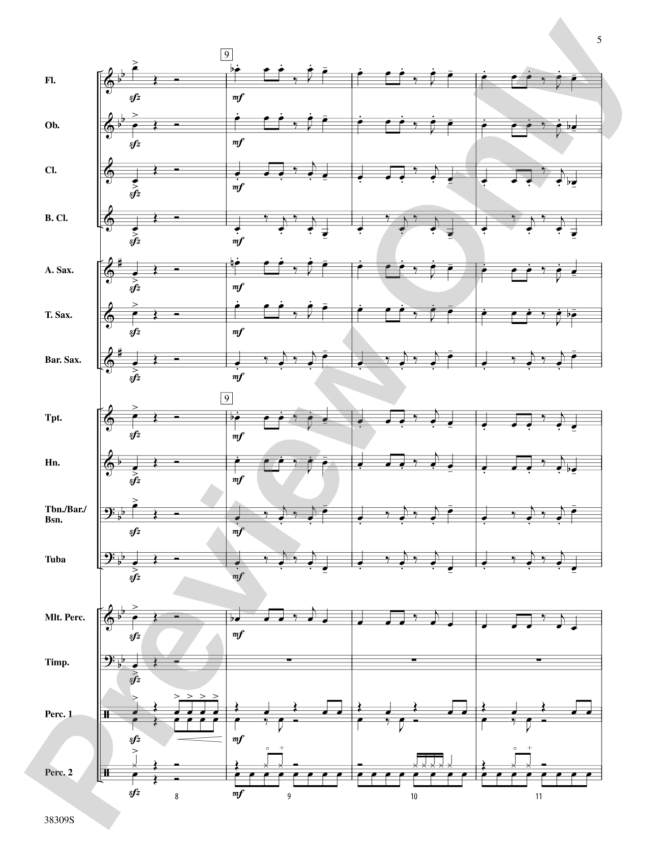 Dune Buggy: Concert Band Conductor Score & Parts