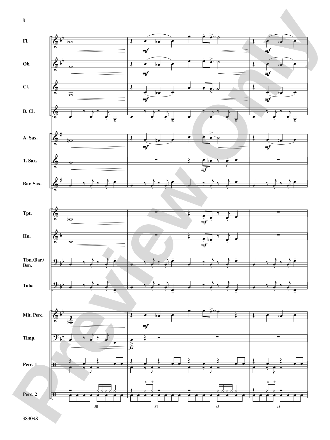 Dune Buggy: Concert Band Conductor Score & Parts