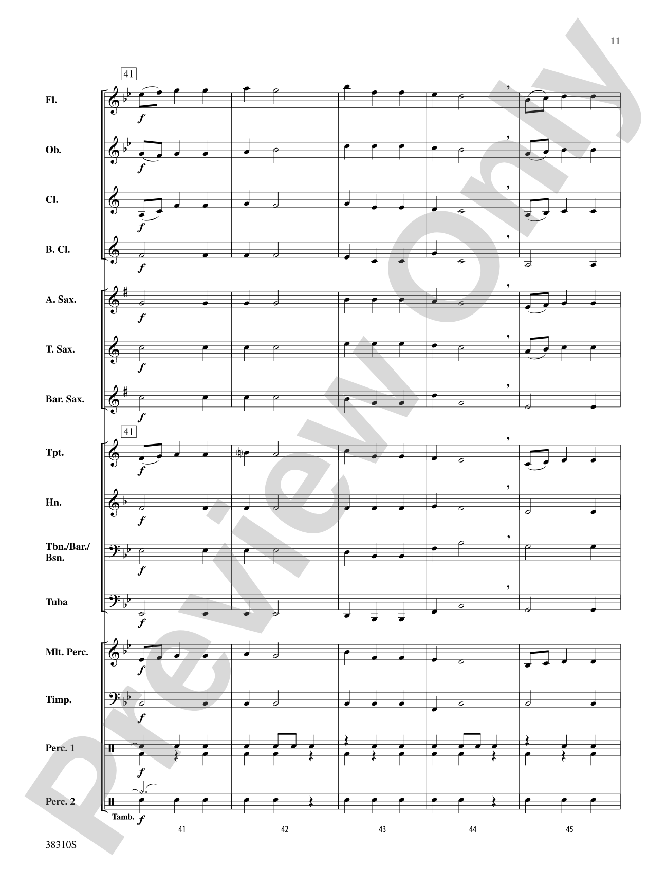 Slavonic Dance No. 1: Concert Band Conductor Score & Parts