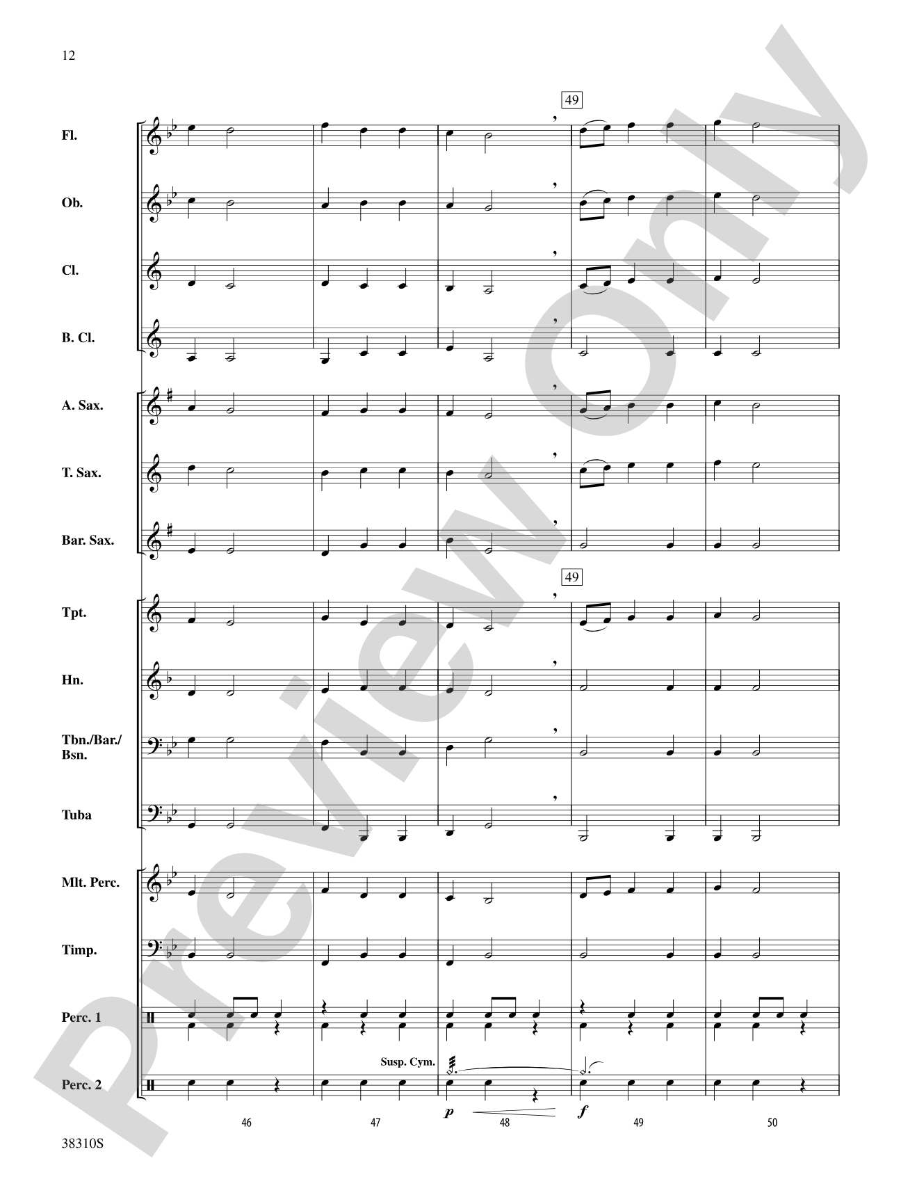 Slavonic Dance No. 1: Concert Band Conductor Score & Parts