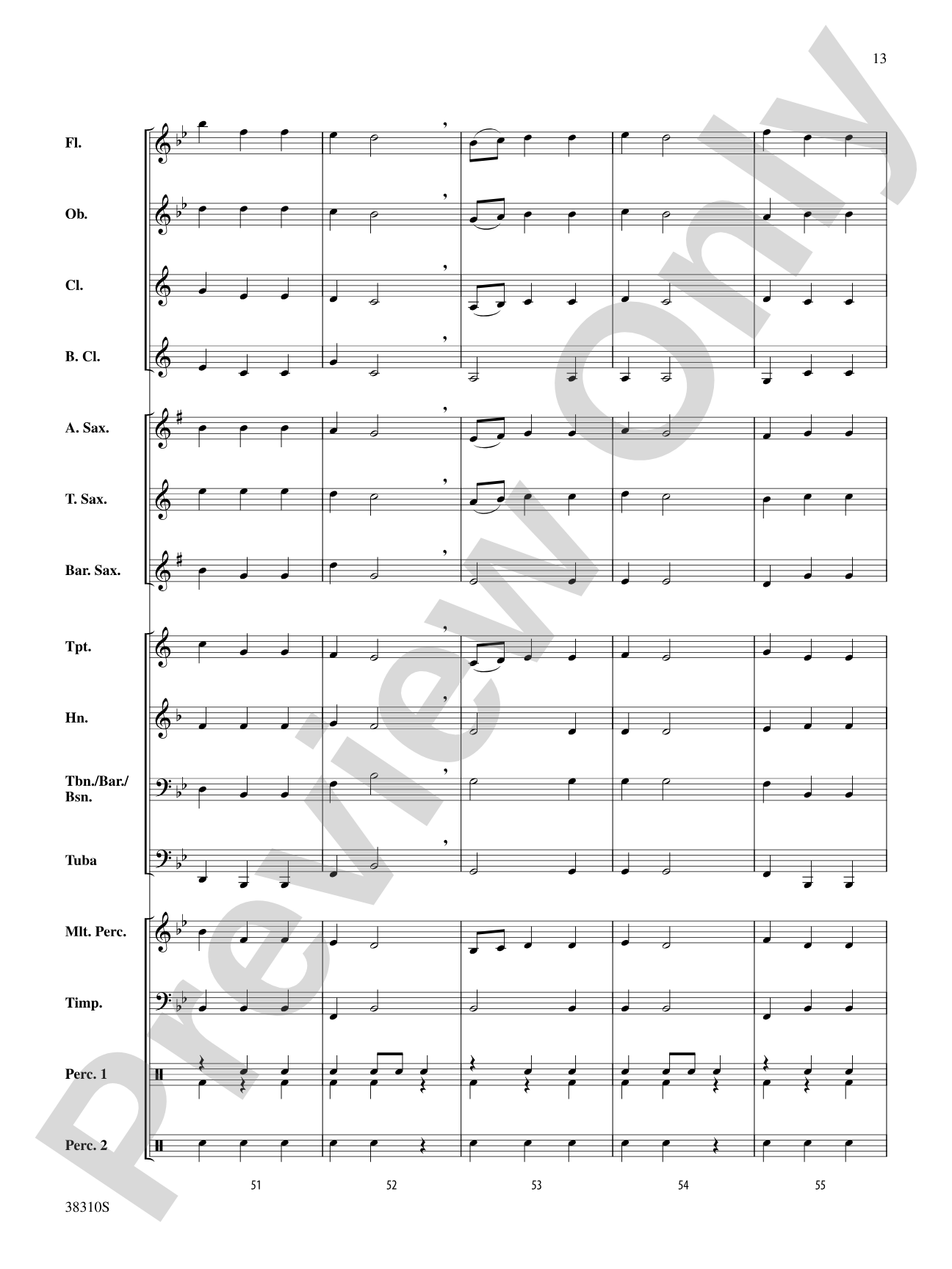 Slavonic Dance No. 1: Concert Band Conductor Score & Parts