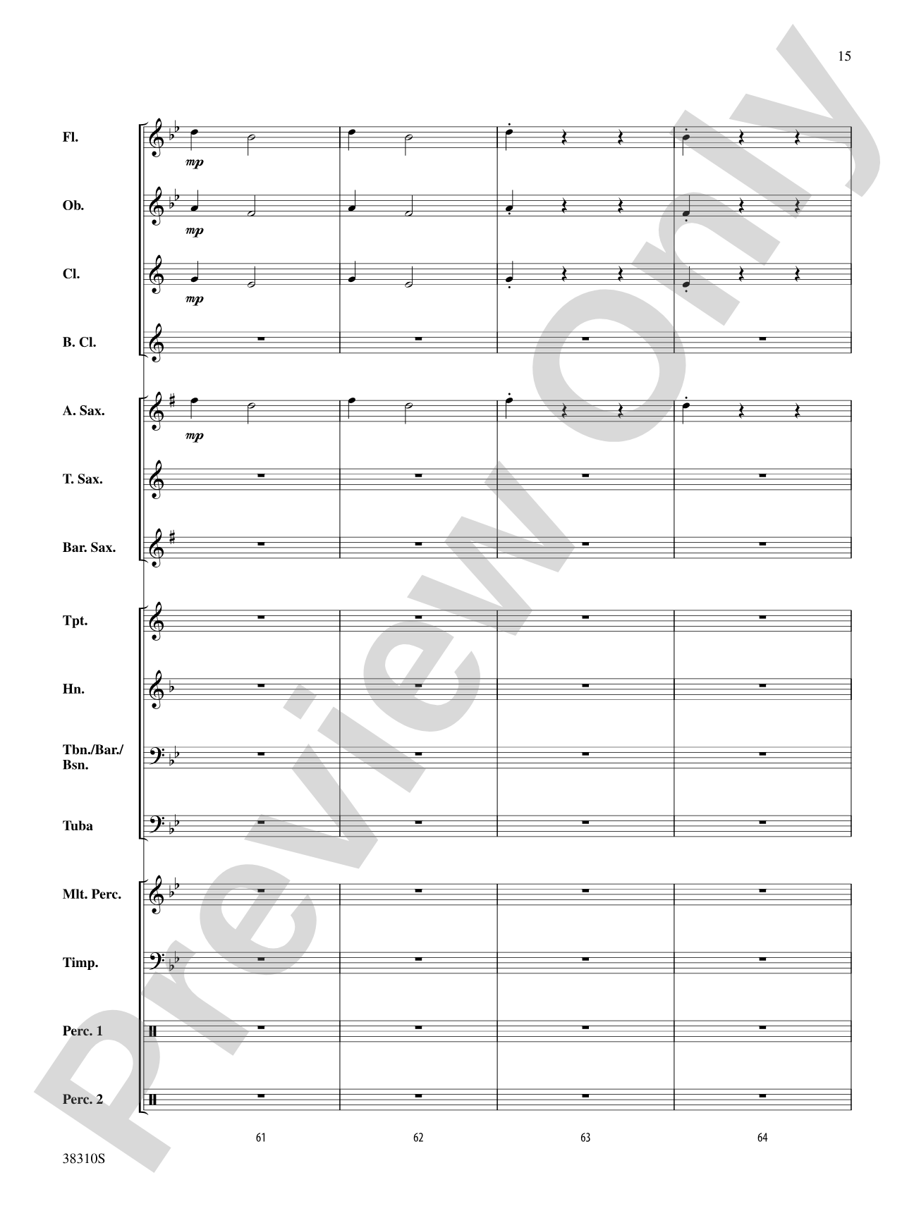 Slavonic Dance No. 1: Concert Band Conductor Score & Parts
