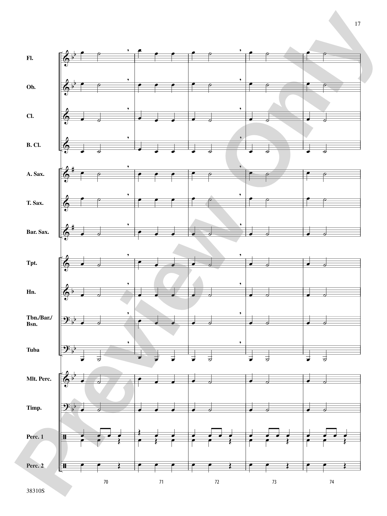 Slavonic Dance No. 1: Concert Band Conductor Score & Parts