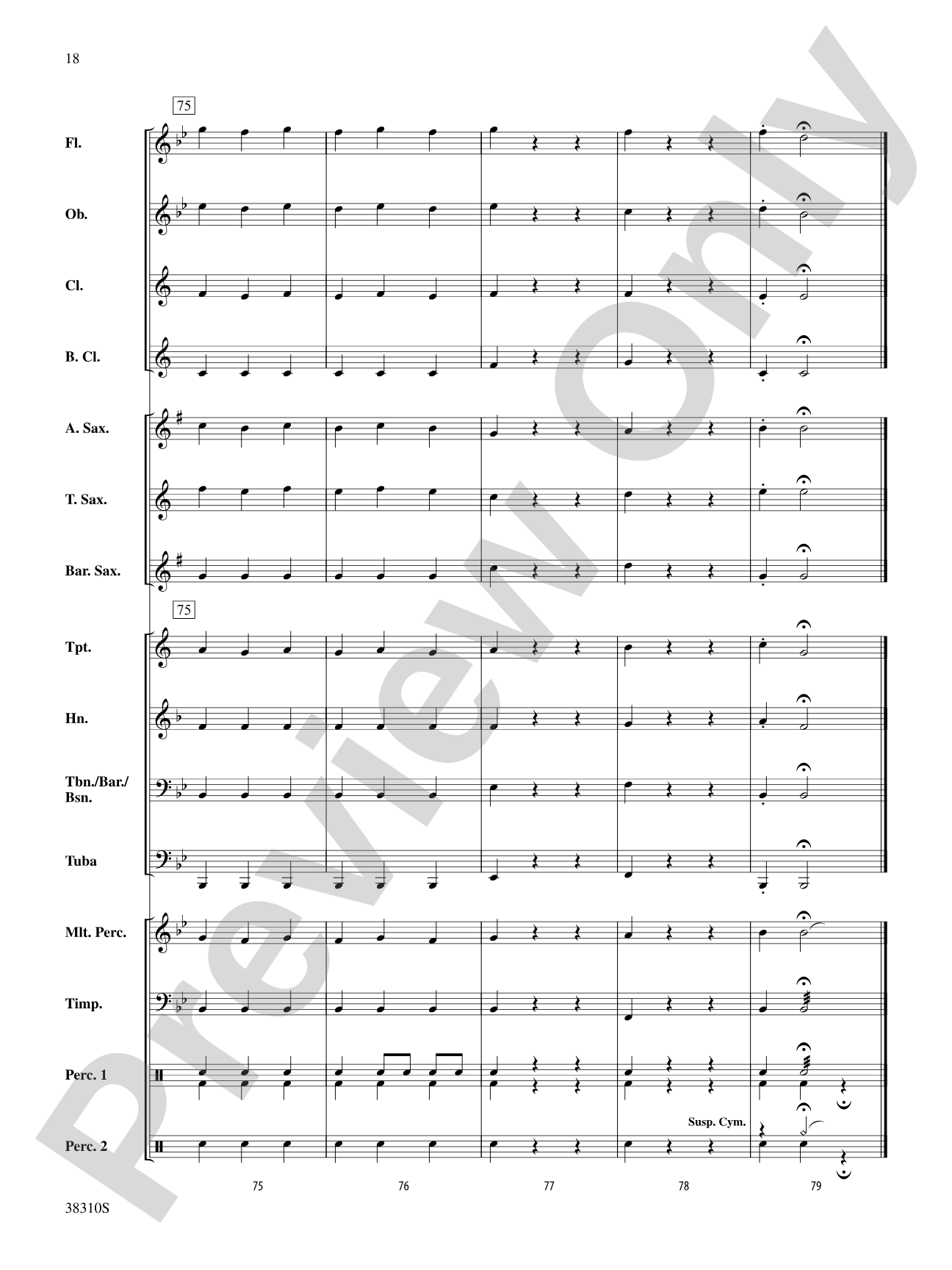 Slavonic Dance No. 1: Concert Band Conductor Score & Parts