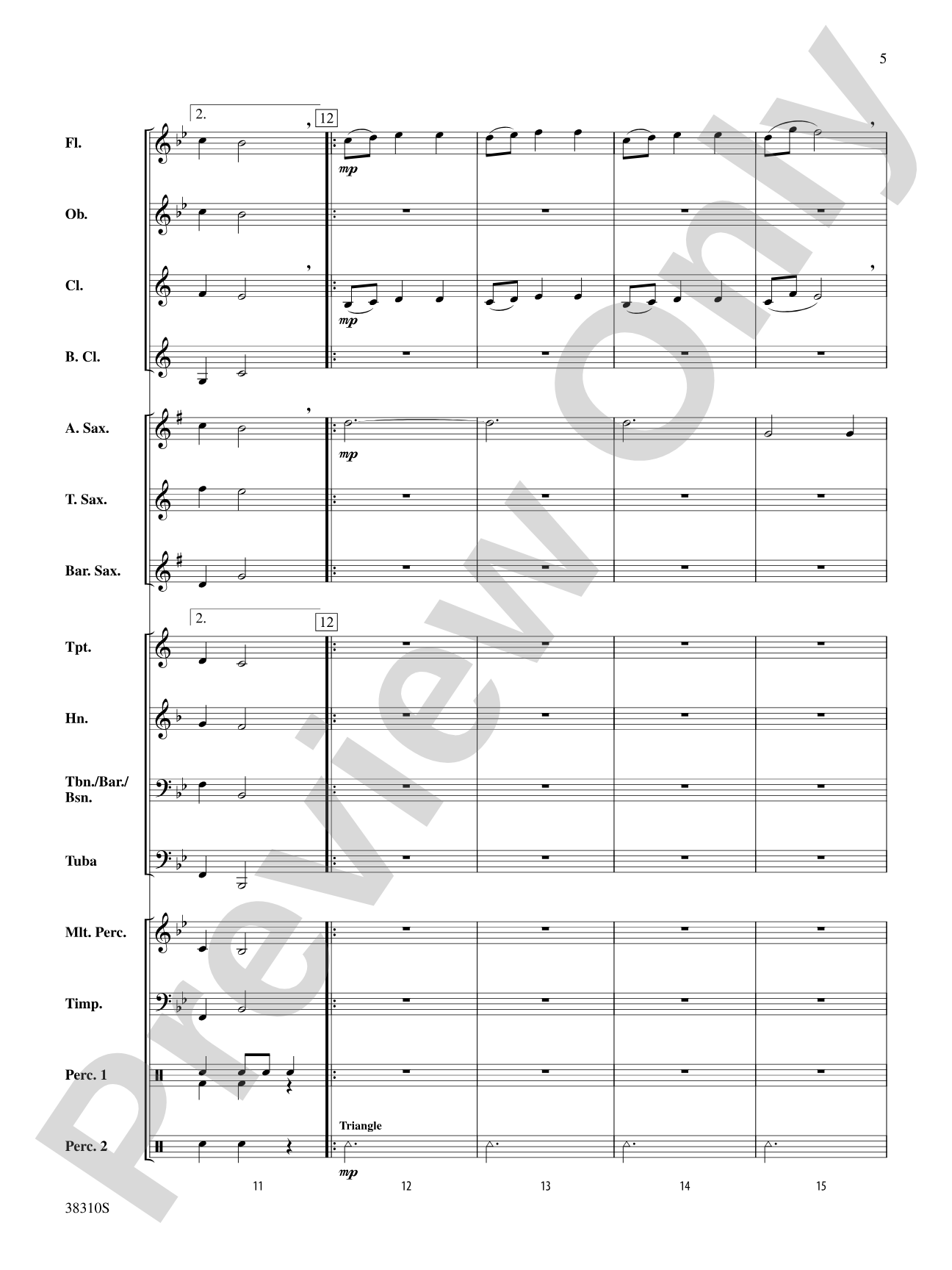 Slavonic Dance No. 1: Concert Band Conductor Score & Parts