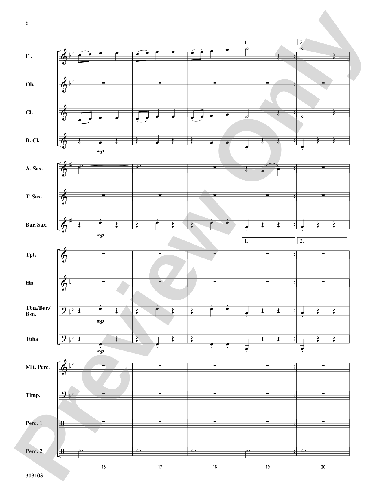 Slavonic Dance No. 1: Concert Band Conductor Score & Parts