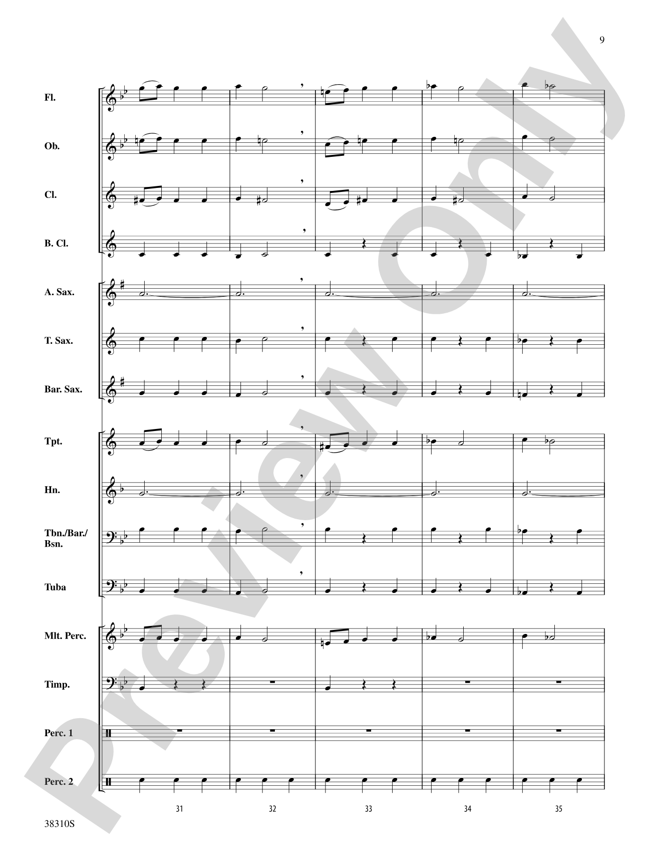 Slavonic Dance No. 1: Concert Band Conductor Score & Parts
